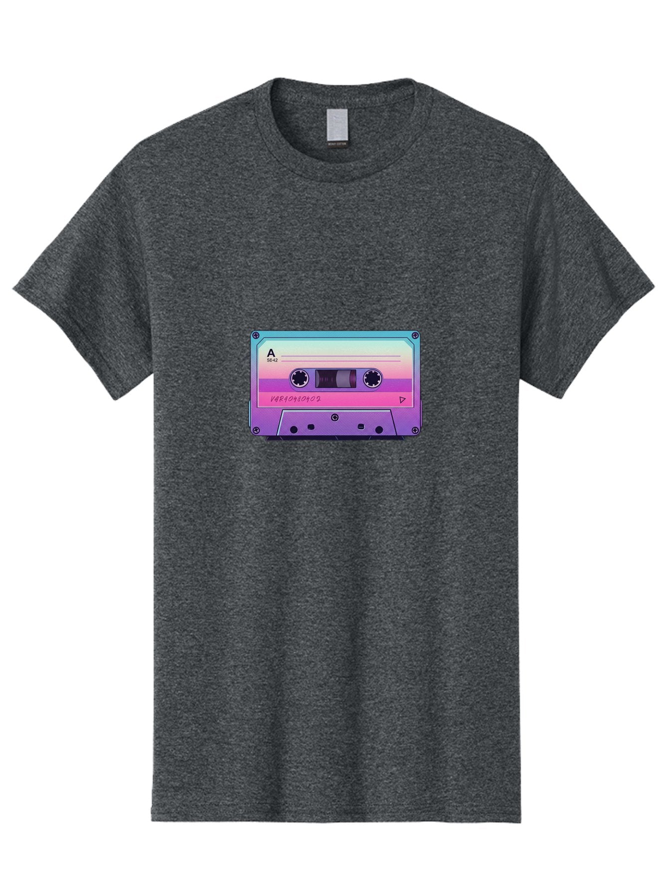 Cassette-Tape Men'S Graphic Tee, 100% Cotton, Comfortable Casual Summer Wear, Machine Washable, Retro Cassette Tape, Vintage Music Format, Nostalgic Tech, 80S And 90S Music, Pastel Colors, Various Artists Mix Tape, Music Lover'S Icon Bab720 5