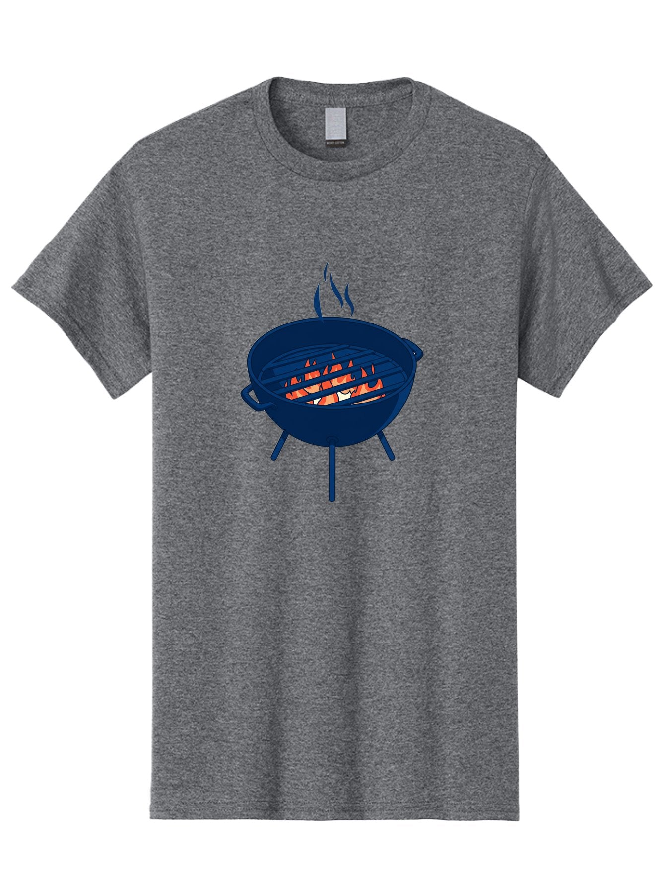 Charcoal-Grill-1 Men'S Graphic Tee, 100% Cotton, Comfortable Casual Summer Wear, Machine Washable, Barbecue Grill, Grilling Food, Outdoor Cooking, Fiery Coals, Sizzling Meat, Barbecue Season, Summertime Fun, Grilling Outdoors, Grill Marks Bab724 10