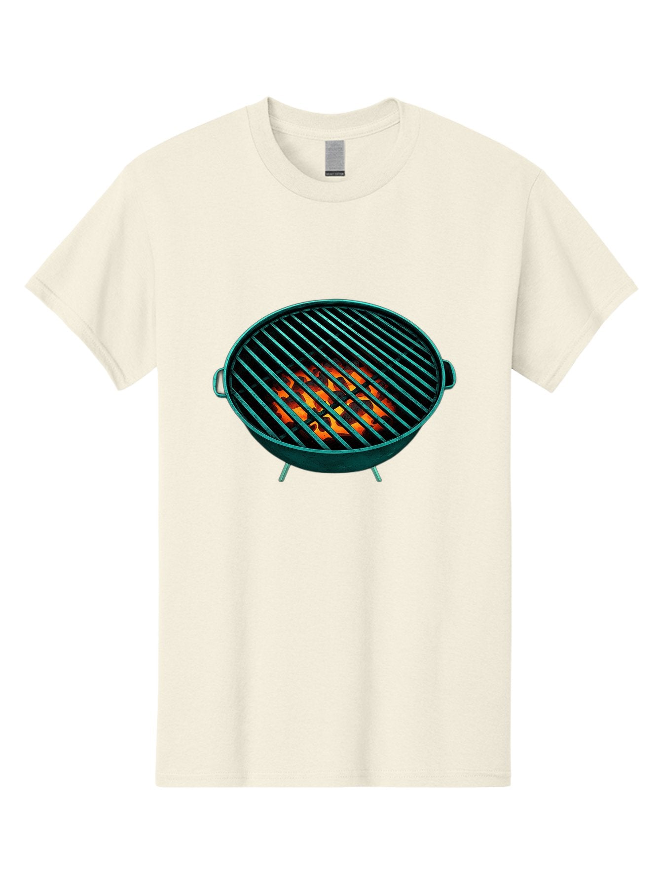 Charcoal-Grill-2 Men'S Graphic Tee, 100% Cotton, Comfortable Casual Summer Wear, Machine Washable, Barbecue Grill, Grill Grates, Burning Coals, Outdoor Cooking, Barbecue Accessories, Grill Marks, Cooking Grill, Grill Surface, Bab725 9