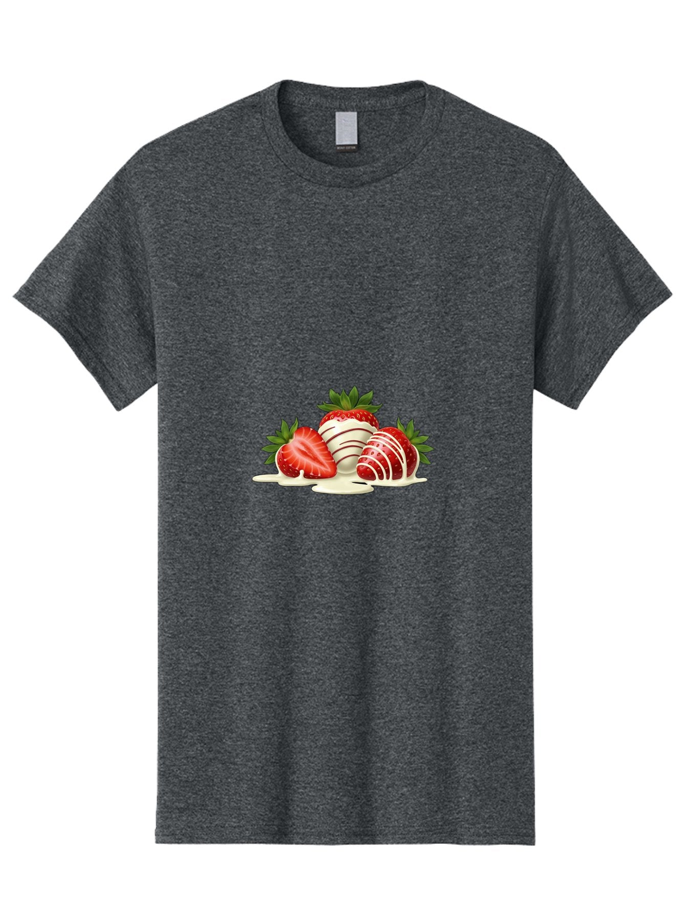 Chocolate-Covered-Strawberries-3 Men'S Graphic Tee, 100% Cotton, Comfortable Casual Summer Wear, Machine Washable, Strawberries Dipped In White Chocolate, Chocolate-Covered Strawberries, Strawberry Dessert, Sweet Treats, Fruit And Chocolate, Bab742 12