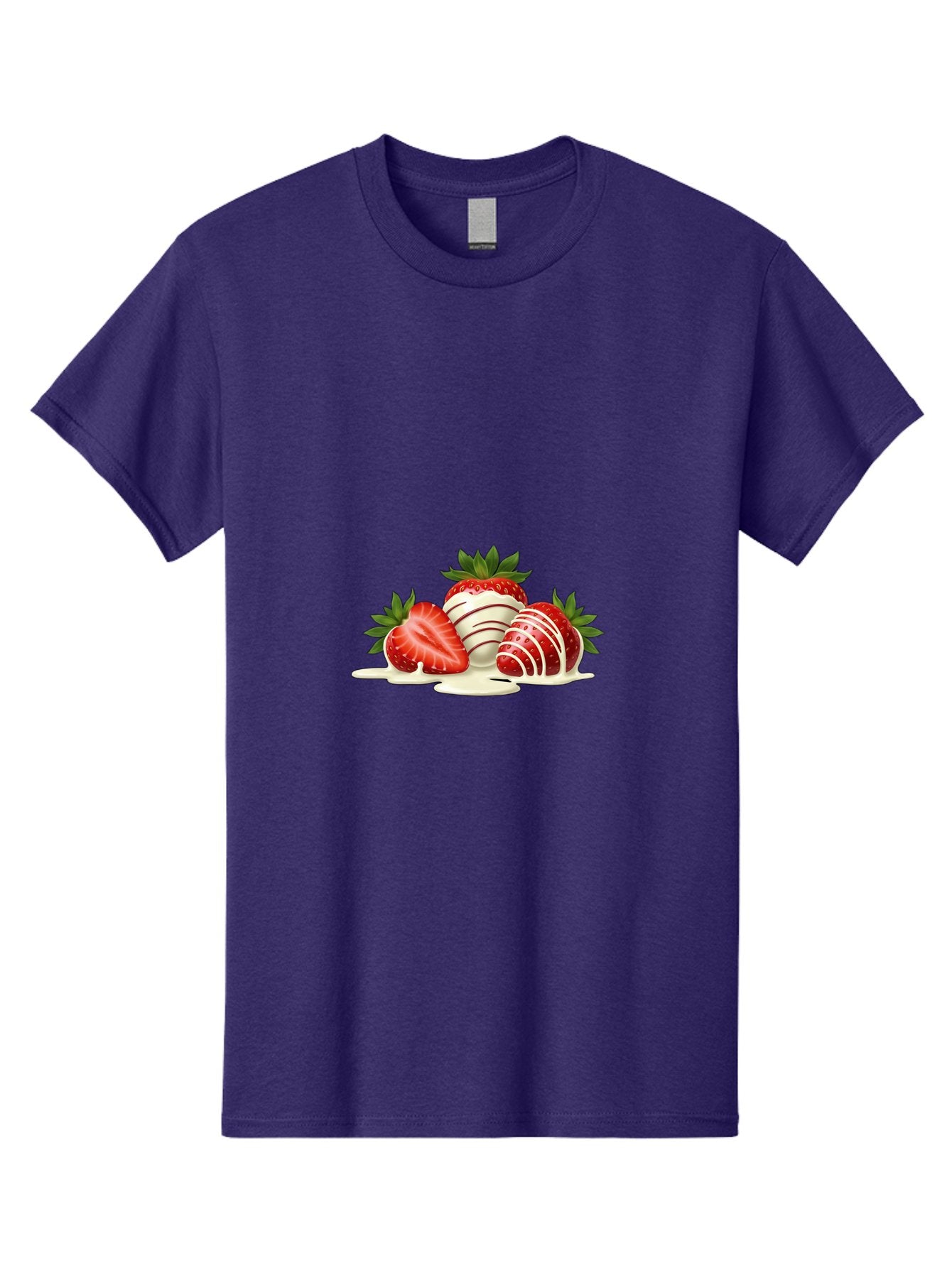 Chocolate-Covered-Strawberries-3 Men'S Graphic Tee, 100% Cotton, Comfortable Casual Summer Wear, Machine Washable, Strawberries Dipped In White Chocolate, Chocolate-Covered Strawberries, Strawberry Dessert, Sweet Treats, Fruit And Chocolate, Bab742 15