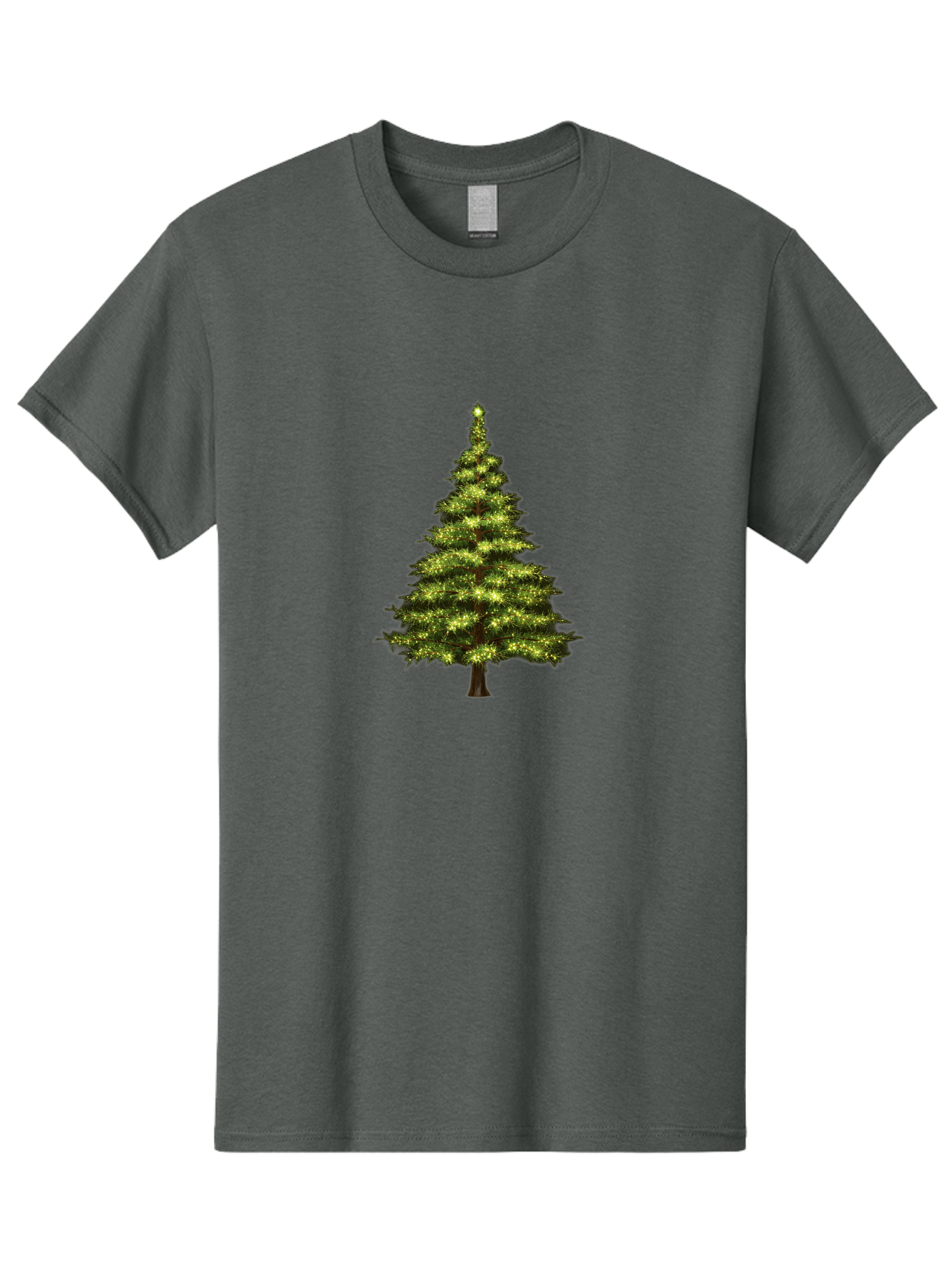 Christmas-Tree-4 Men'S Graphic Tee, 100% Cotton, Comfortable Casual Summer Wear, Machine Washable, Christmas Tree, Christmas Lights, Festive Decoration, Holiday Season, Winter Wonderland, Christmas Magic, Twinkling Lights, Evergreen Tree, Bab752 14