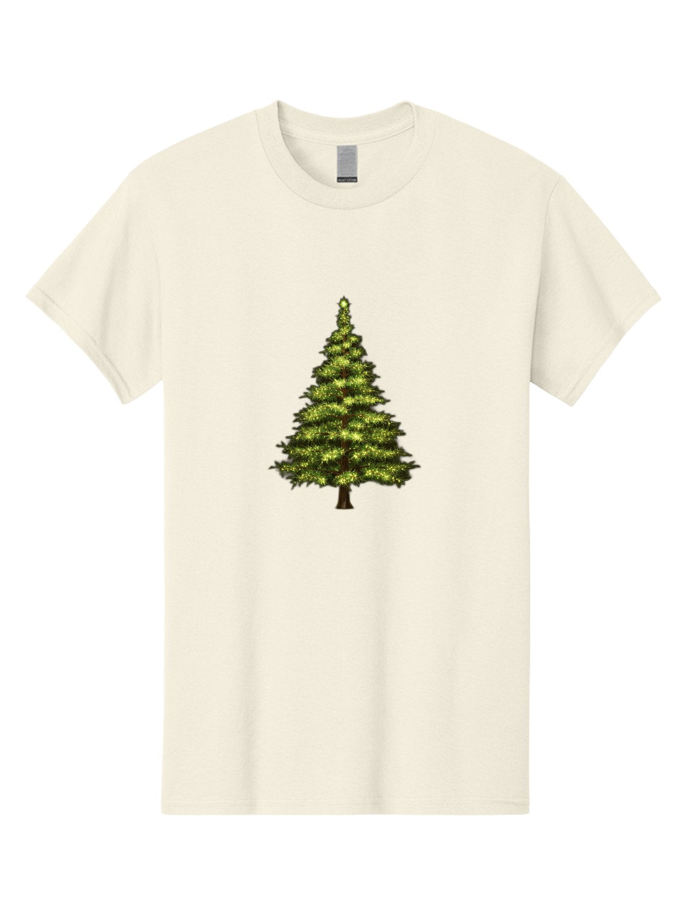 Christmas-Tree-4 Men'S Graphic Tee, 100% Cotton, Comfortable Casual Summer Wear, Machine Washable, Christmas Tree, Christmas Lights, Festive Decoration, Holiday Season, Winter Wonderland, Christmas Magic, Twinkling Lights, Evergreen Tree, Bab752 15