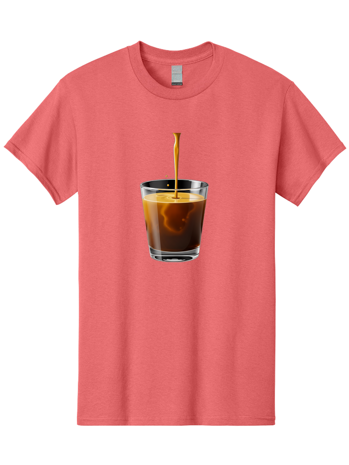 Coffee-1 Men'S Graphic Tee, 100% Cotton, Comfortable Casual Summer Wear, Machine Washable, Coffee Pouring Into A Glass, Espresso Shot, Coffee Culture, Morning Coffee, Coffee Drink, Rich Aroma, Coffee Lover, Daily Grind Bab767 10