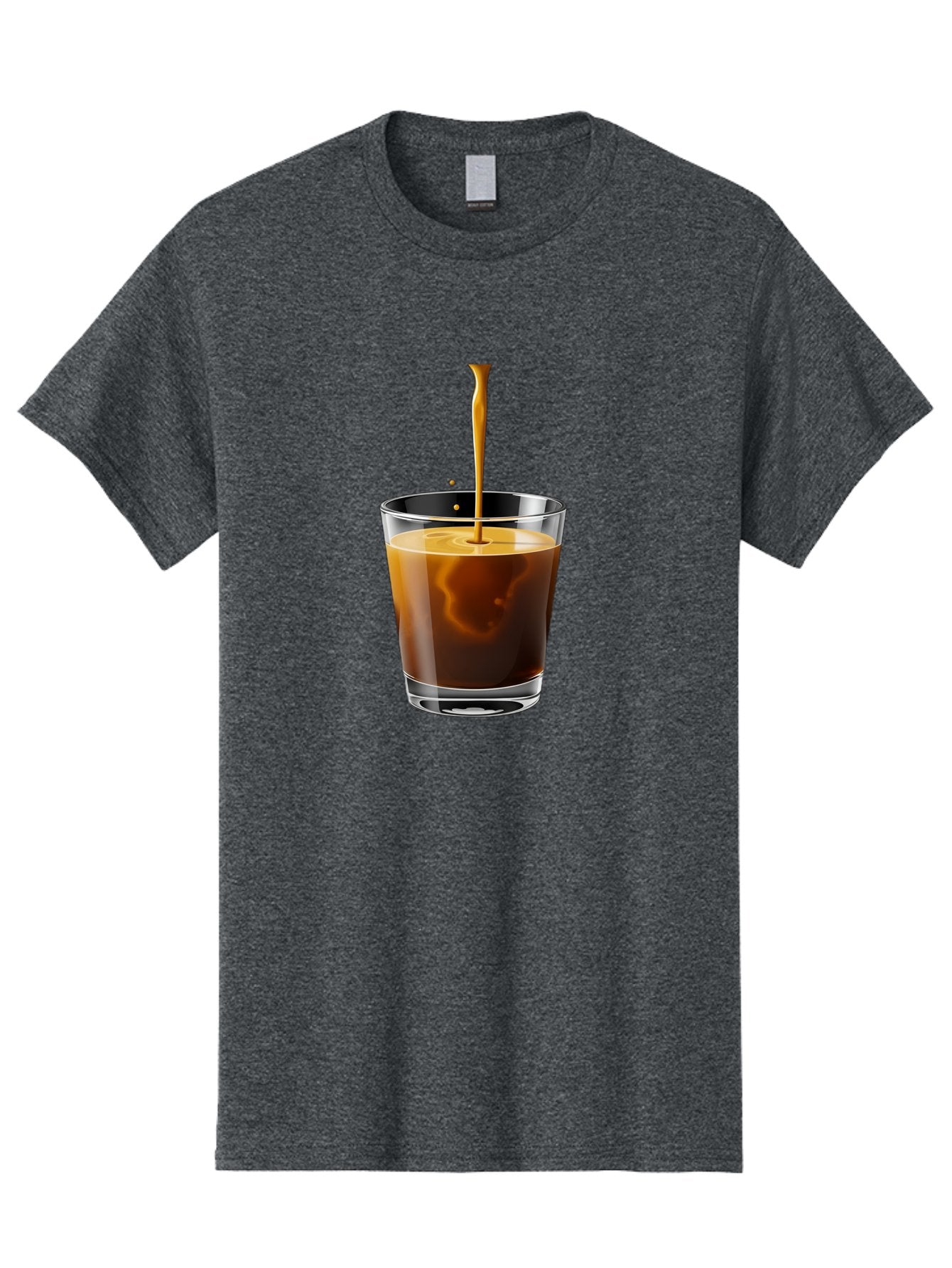 Coffee-1 Men'S Graphic Tee, 100% Cotton, Comfortable Casual Summer Wear, Machine Washable, Coffee Pouring Into A Glass, Espresso Shot, Coffee Culture, Morning Coffee, Coffee Drink, Rich Aroma, Coffee Lover, Daily Grind Bab767 13