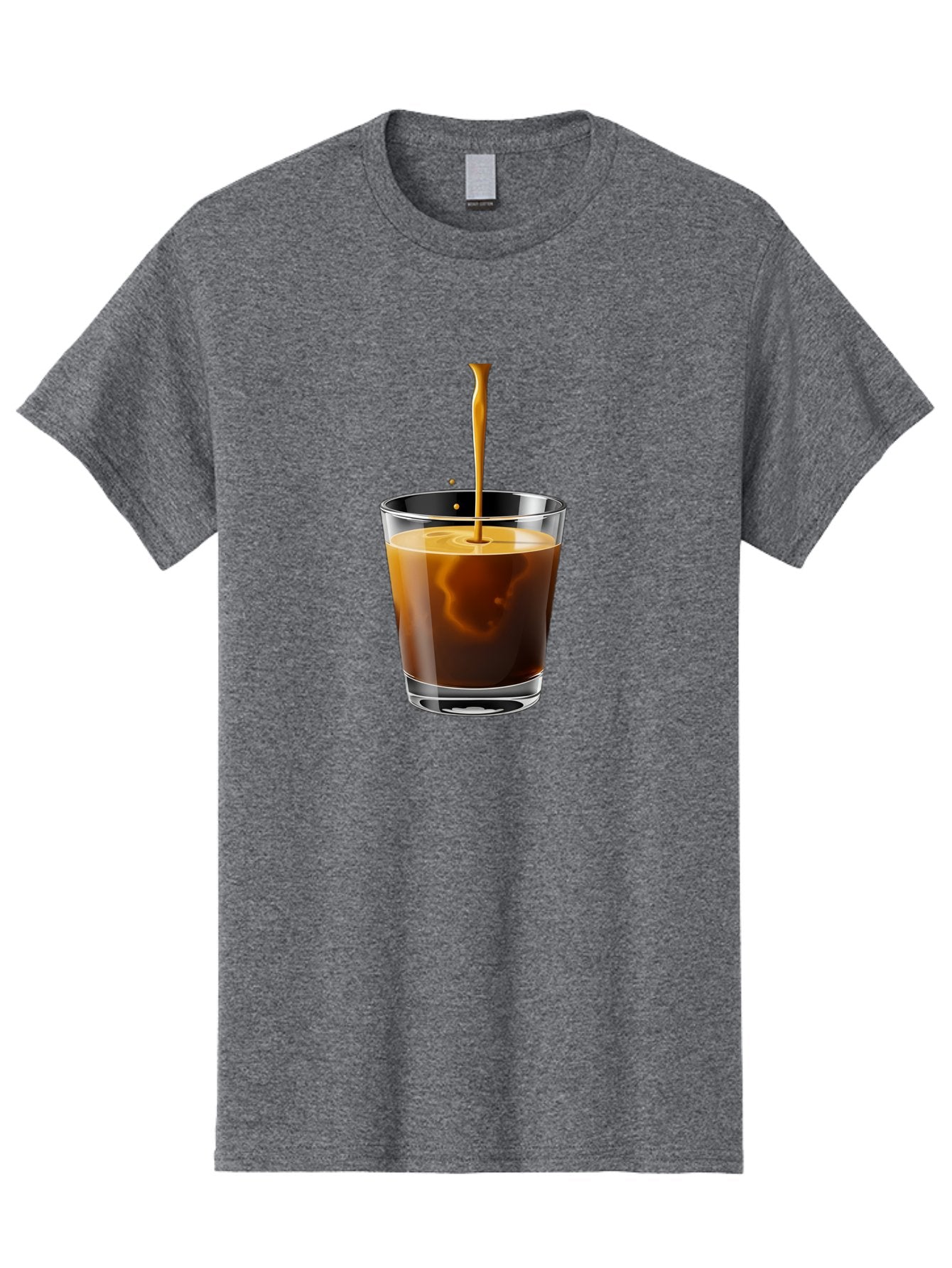 Coffee-1 Men'S Graphic Tee, 100% Cotton, Comfortable Casual Summer Wear, Machine Washable, Coffee Pouring Into A Glass, Espresso Shot, Coffee Culture, Morning Coffee, Coffee Drink, Rich Aroma, Coffee Lover, Daily Grind Bab767 7