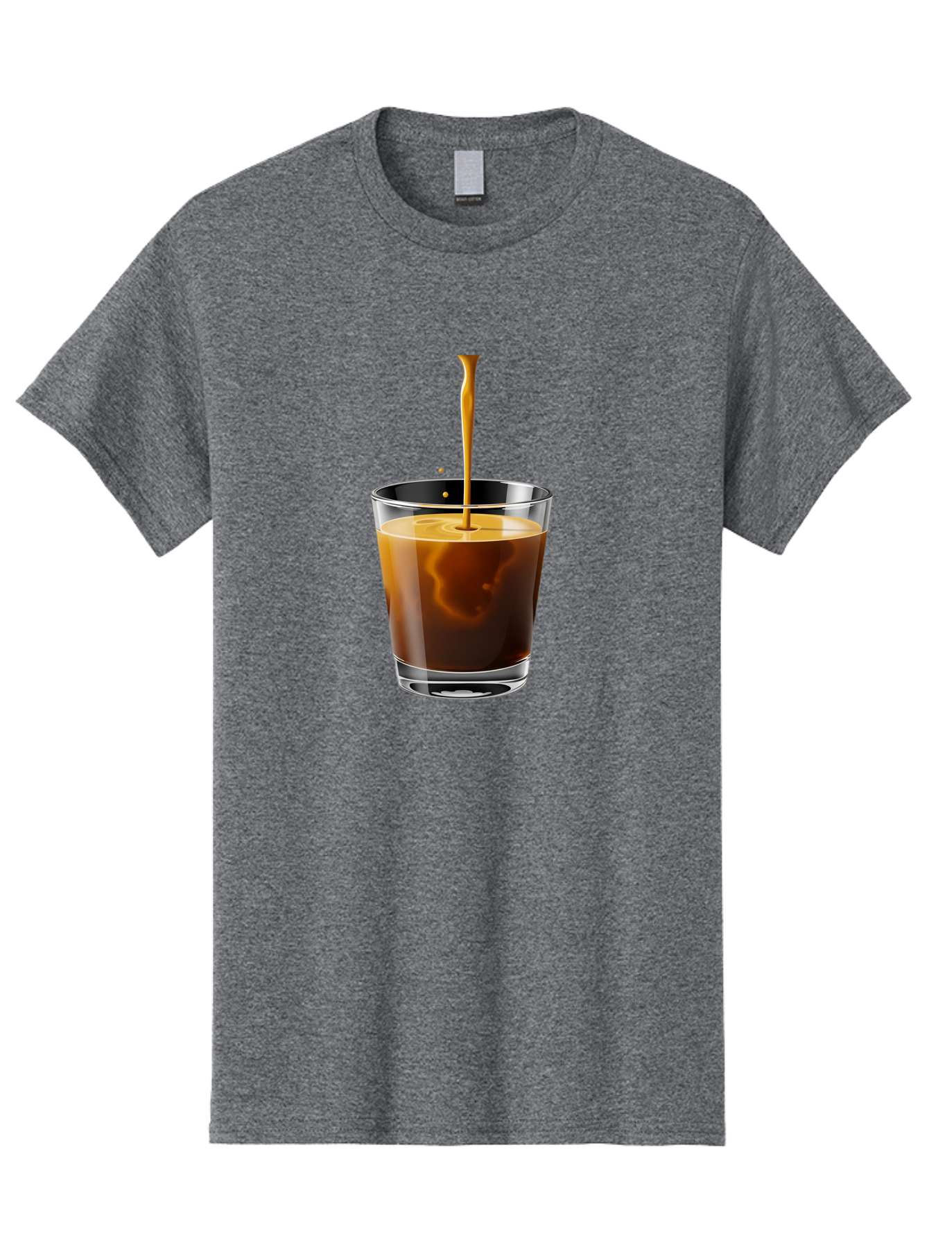 Coffee-1 Men'S Graphic Tee, 100% Cotton, Comfortable Casual Summer Wear, Machine Washable, Coffee Pouring Into A Glass, Espresso Shot, Coffee Culture, Morning Coffee, Coffee Drink, Rich Aroma, Coffee Lover, Daily Grind Bab767 13