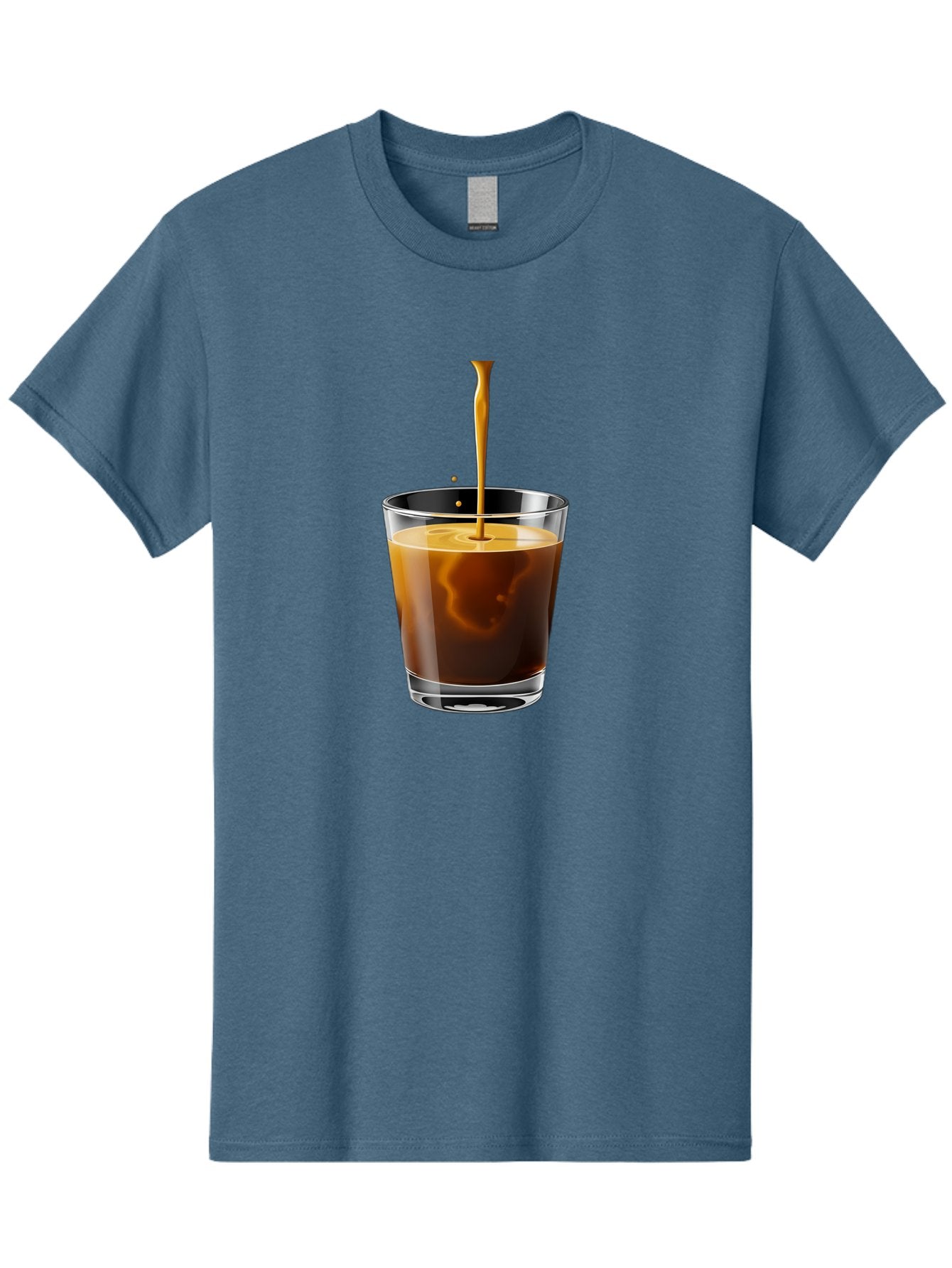 Coffee-1 Men'S Graphic Tee, 100% Cotton, Comfortable Casual Summer Wear, Machine Washable, Coffee Pouring Into A Glass, Espresso Shot, Coffee Culture, Morning Coffee, Coffee Drink, Rich Aroma, Coffee Lover, Daily Grind Bab767 6