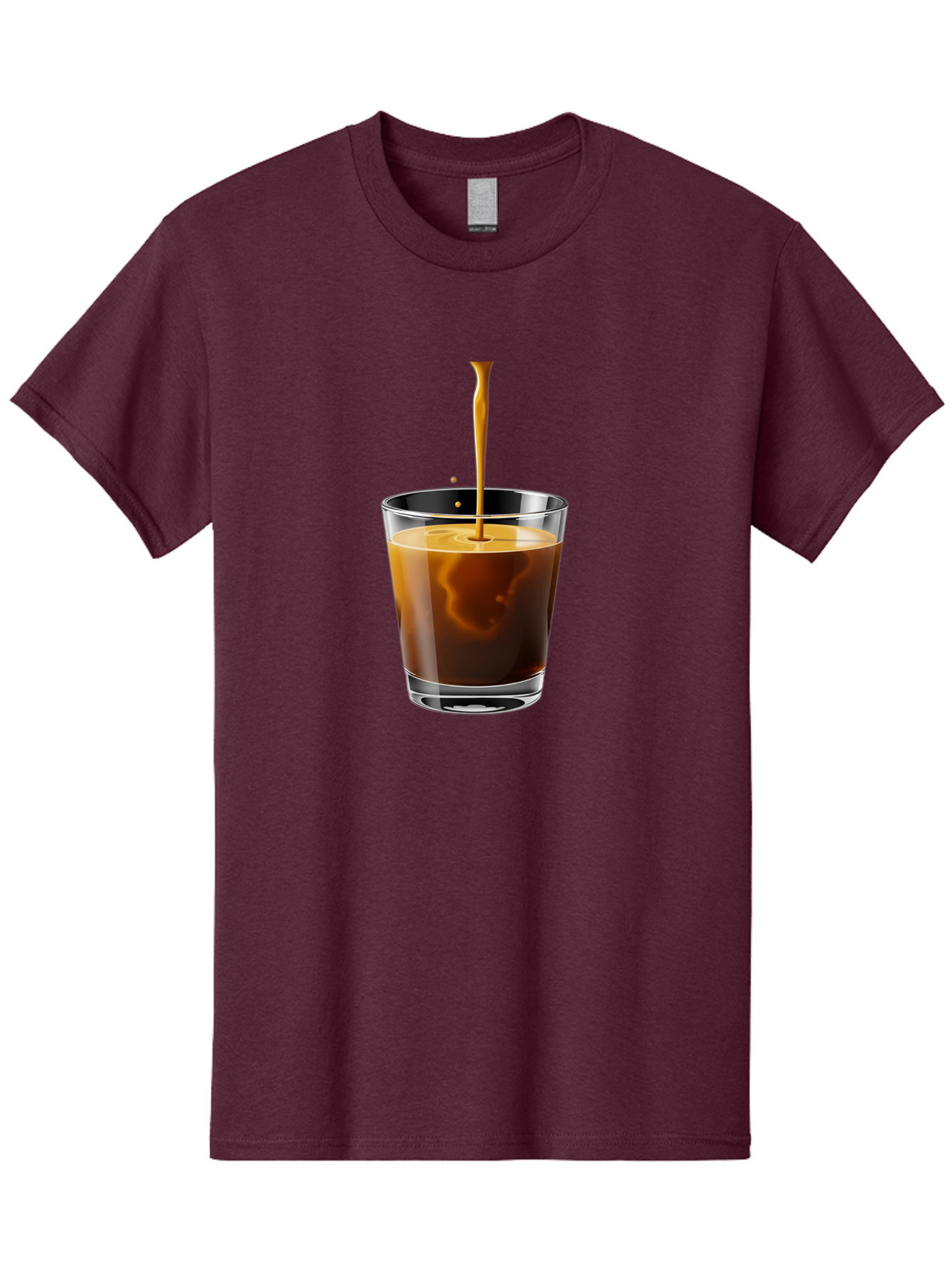 Coffee-1 Men'S Graphic Tee, 100% Cotton, Comfortable Casual Summer Wear, Machine Washable, Coffee Pouring Into A Glass, Espresso Shot, Coffee Culture, Morning Coffee, Coffee Drink, Rich Aroma, Coffee Lover, Daily Grind Bab767 8