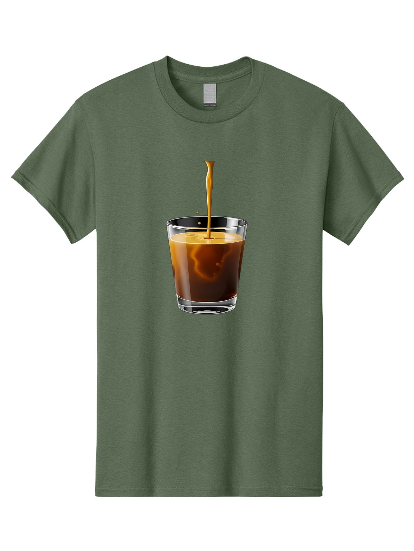 Coffee-1 Men'S Graphic Tee, 100% Cotton, Comfortable Casual Summer Wear, Machine Washable, Coffee Pouring Into A Glass, Espresso Shot, Coffee Culture, Morning Coffee, Coffee Drink, Rich Aroma, Coffee Lover, Daily Grind Bab767 10