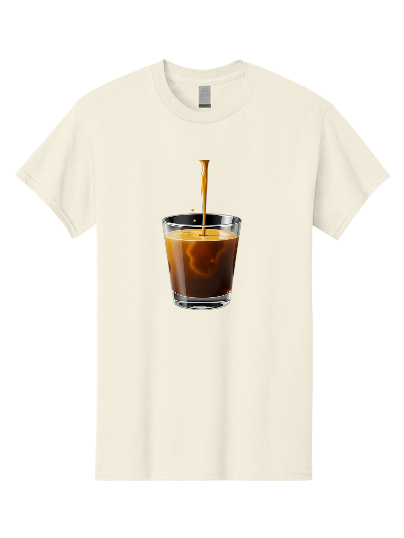 Coffee-1 Men'S Graphic Tee, 100% Cotton, Comfortable Casual Summer Wear, Machine Washable, Coffee Pouring Into A Glass, Espresso Shot, Coffee Culture, Morning Coffee, Coffee Drink, Rich Aroma, Coffee Lover, Daily Grind Bab767 5