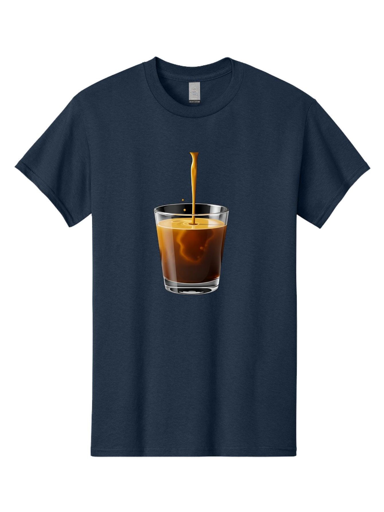 Coffee-1 Men'S Graphic Tee, 100% Cotton, Comfortable Casual Summer Wear, Machine Washable, Coffee Pouring Into A Glass, Espresso Shot, Coffee Culture, Morning Coffee, Coffee Drink, Rich Aroma, Coffee Lover, Daily Grind Bab767 11