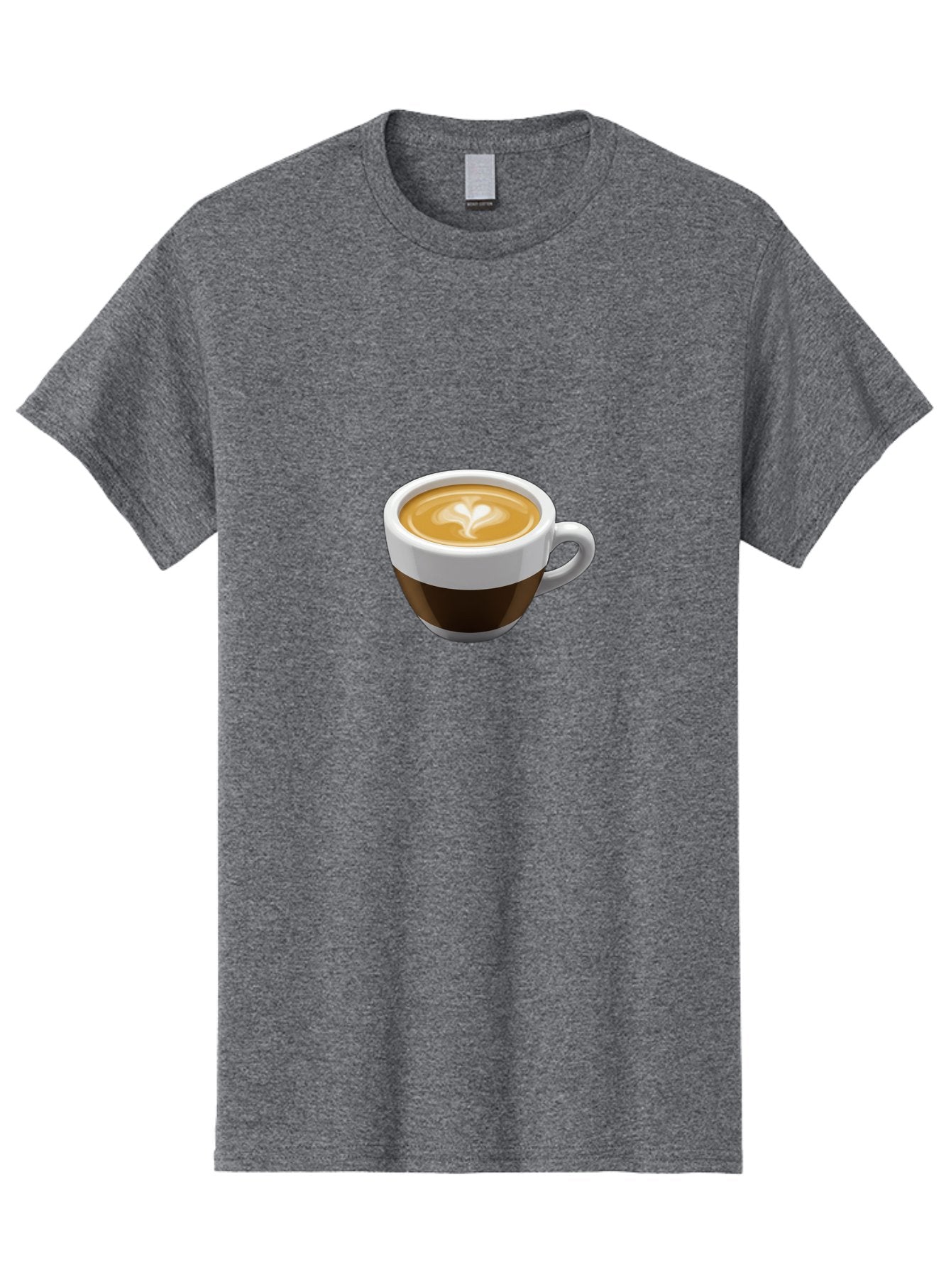 Coffee-2 Men'S Graphic Tee, 100% Cotton, Comfortable Casual Summer Wear, Machine Washable, Coffee Cup, Latte Art, Heart Design, Coffee Drink, Espresso Cup, Creamy Texture, Morning Coffee, Coffee Beverage Bab768