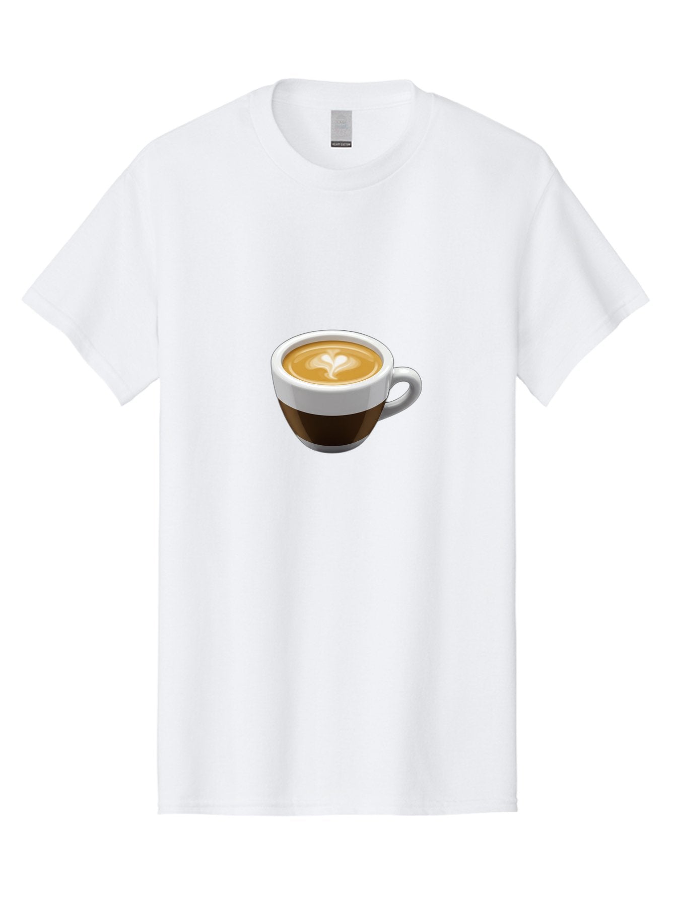 Coffee-2 Men'S Graphic Tee, 100% Cotton, Comfortable Casual Summer Wear, Machine Washable, Coffee Cup, Latte Art, Heart Design, Coffee Drink, Espresso Cup, Creamy Texture, Morning Coffee, Coffee Beverage Bab768 4