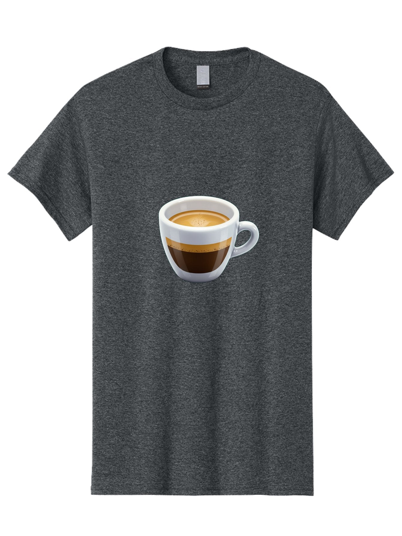 Coffee-3 Men'S Graphic Tee, 100% Cotton, Comfortable Casual Summer Wear, Machine Washable, Espresso In White Cup, Coffee Drink, Rich Flavor, Small Cup, Morning Coffee, Coffee Art, Crema On Top, Dark Brown Espresso Bab769 11