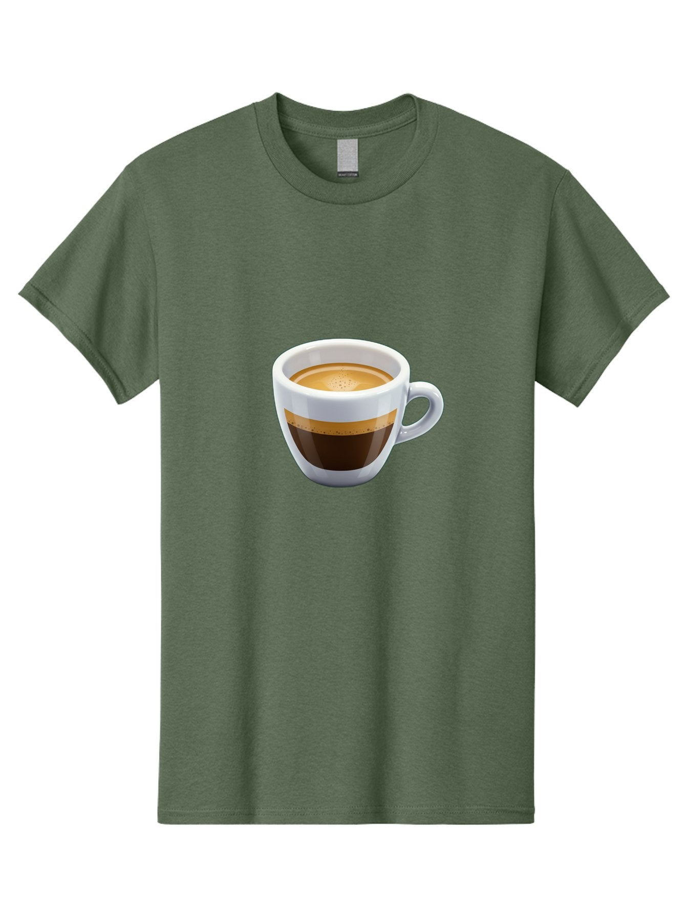 Coffee-3 Men'S Graphic Tee, 100% Cotton, Comfortable Casual Summer Wear, Machine Washable, Espresso In White Cup, Coffee Drink, Rich Flavor, Small Cup, Morning Coffee, Coffee Art, Crema On Top, Dark Brown Espresso Bab769 4