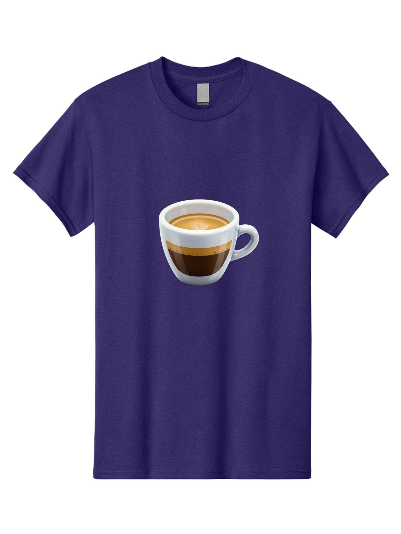 Coffee-3 Men'S Graphic Tee, 100% Cotton, Comfortable Casual Summer Wear, Machine Washable, Espresso In White Cup, Coffee Drink, Rich Flavor, Small Cup, Morning Coffee, Coffee Art, Crema On Top, Dark Brown Espresso Bab769 3