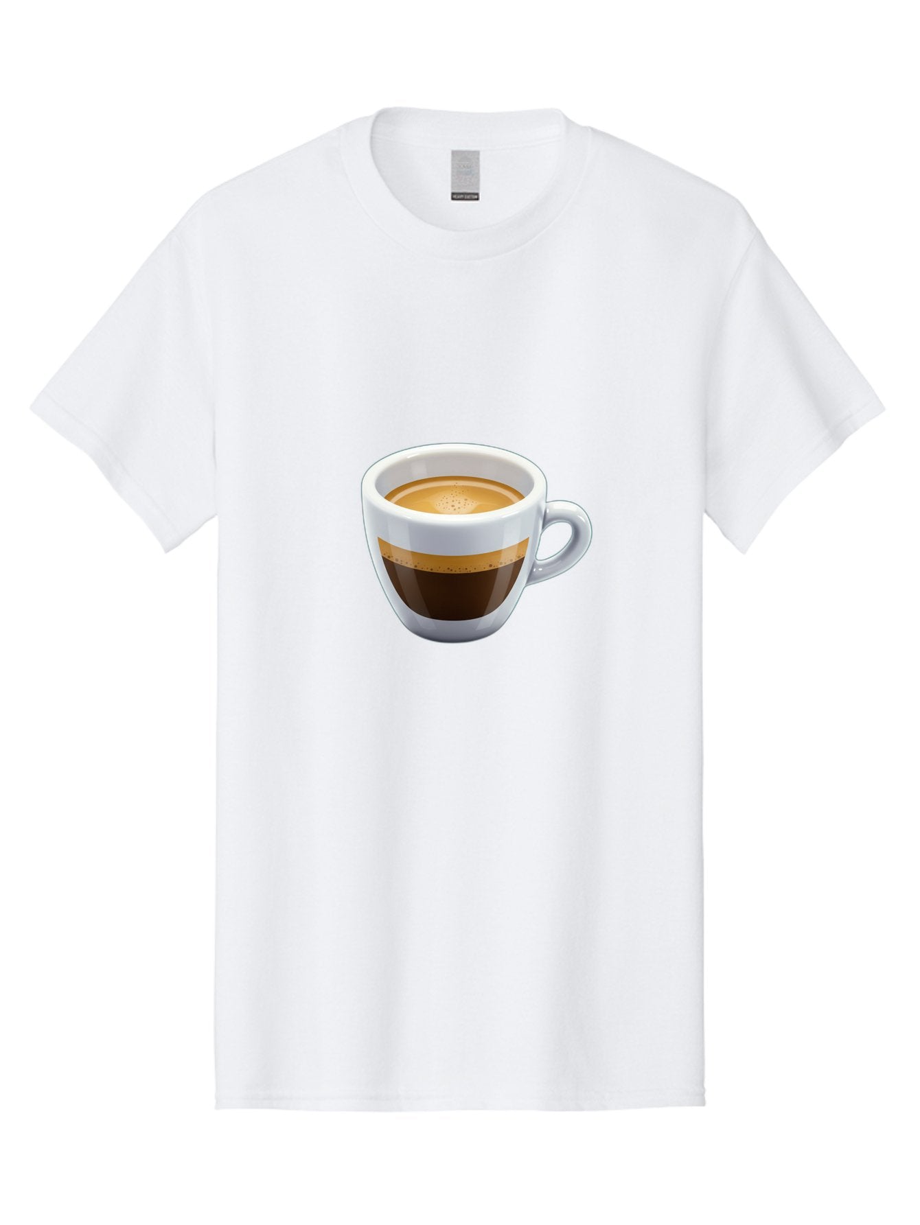 Coffee-3 Men'S Graphic Tee, 100% Cotton, Comfortable Casual Summer Wear, Machine Washable, Espresso In White Cup, Coffee Drink, Rich Flavor, Small Cup, Morning Coffee, Coffee Art, Crema On Top, Dark Brown Espresso Bab769 6