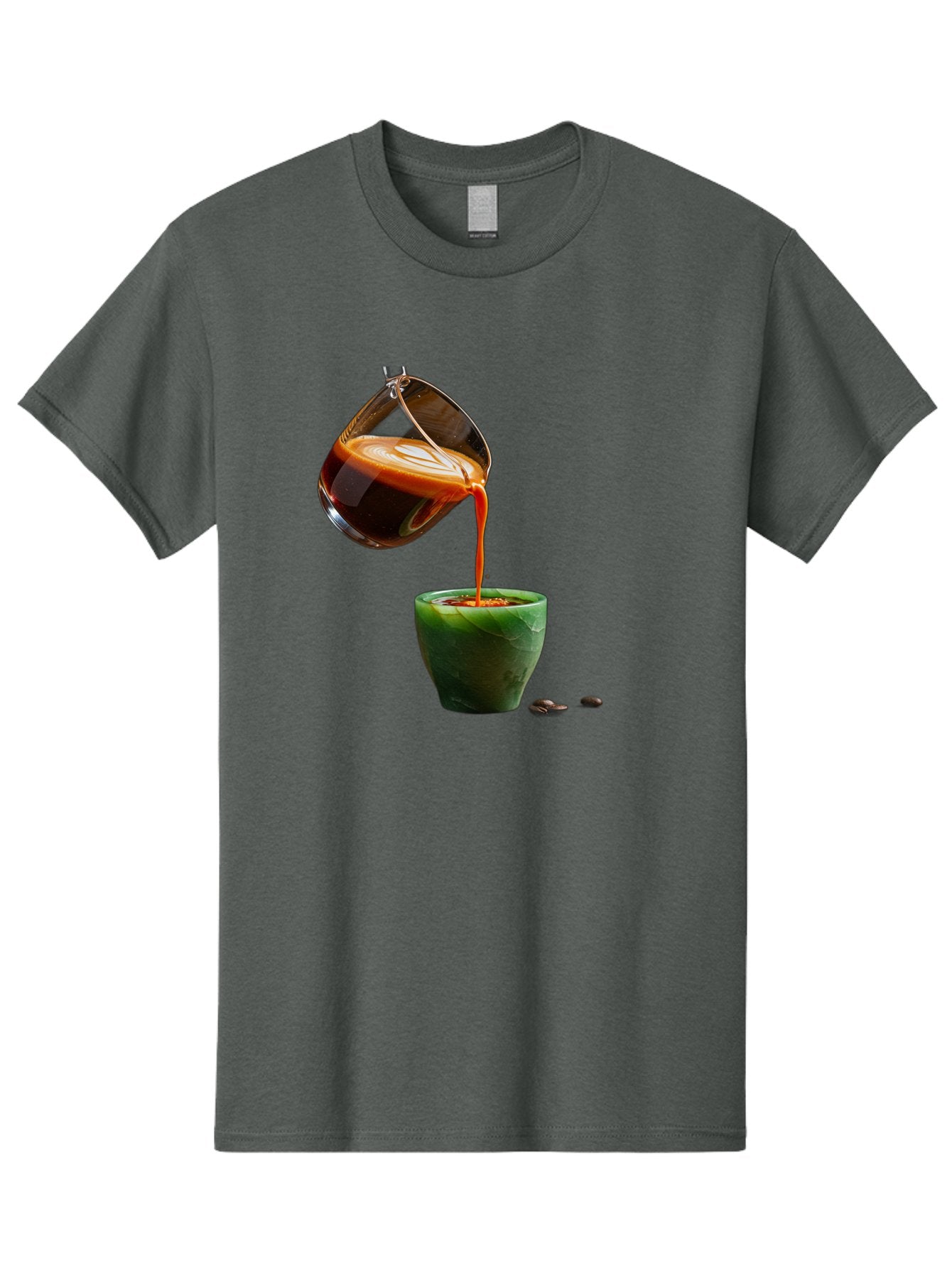 Coffee-Being-Poured Men'S Graphic Tee, 100% Cotton, Comfortable Casual Summer Wear, Machine Washable, Espresso Being Poured, Coffee In Cup, Rich Coffee, Coffee Beans, Morning Coffee, Coffee Culture, Caffeine Boost Bab784 10
