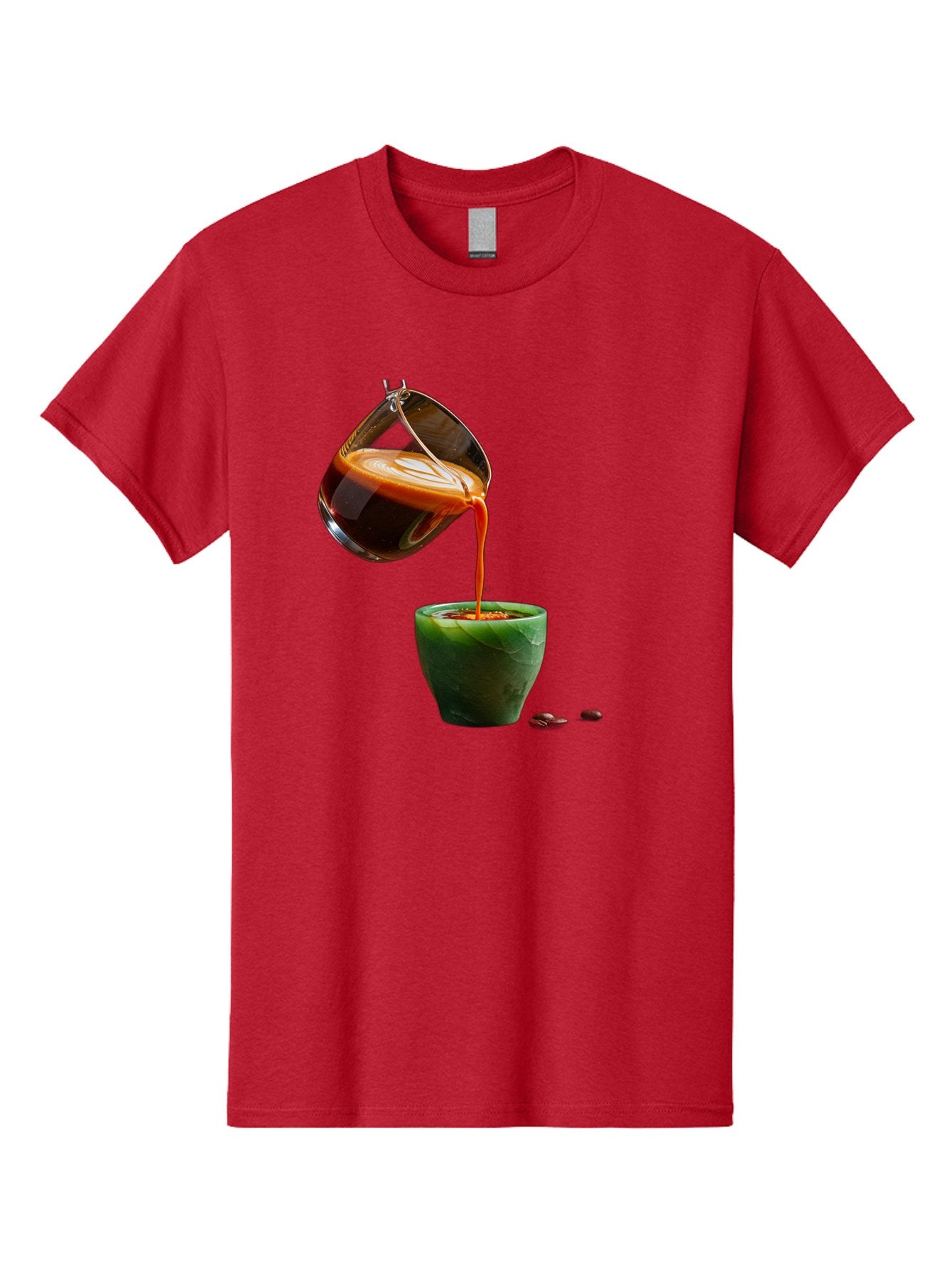 Coffee-Being-Poured Men'S Graphic Tee, 100% Cotton, Comfortable Casual Summer Wear, Machine Washable, Espresso Being Poured, Coffee In Cup, Rich Coffee, Coffee Beans, Morning Coffee, Coffee Culture, Caffeine Boost Bab784 13