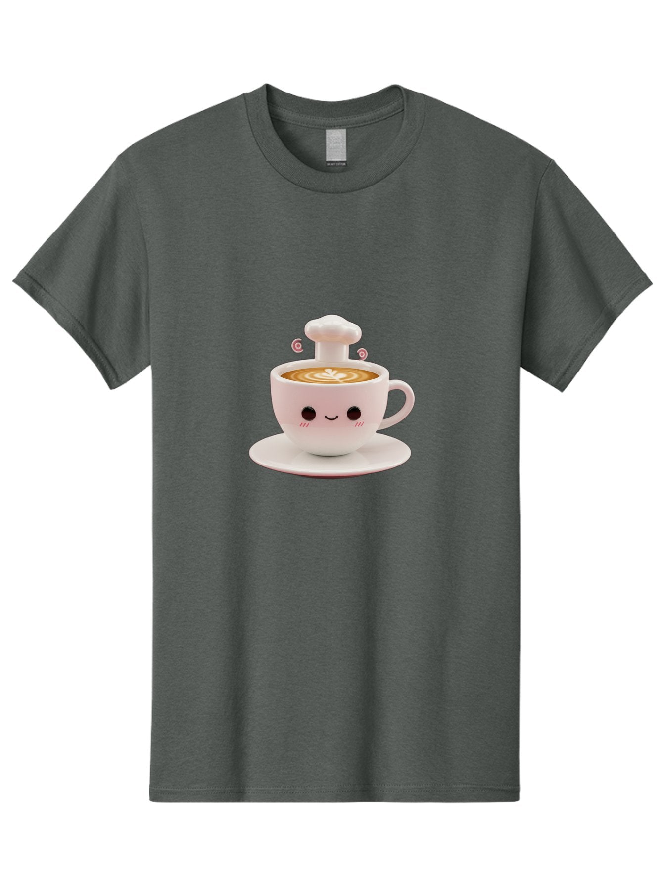 Coffee-Cup-4 Men'S Graphic Tee, 100% Cotton, Comfortable Casual Summer Wear, Machine Washable, Cute Coffee Cup, Cartoon Character, Coffee Latte Art, Smiley Face, Kawaii Culture, Coffee Break, Morning Pick-Me-Up, Adorable Design Bab789 7