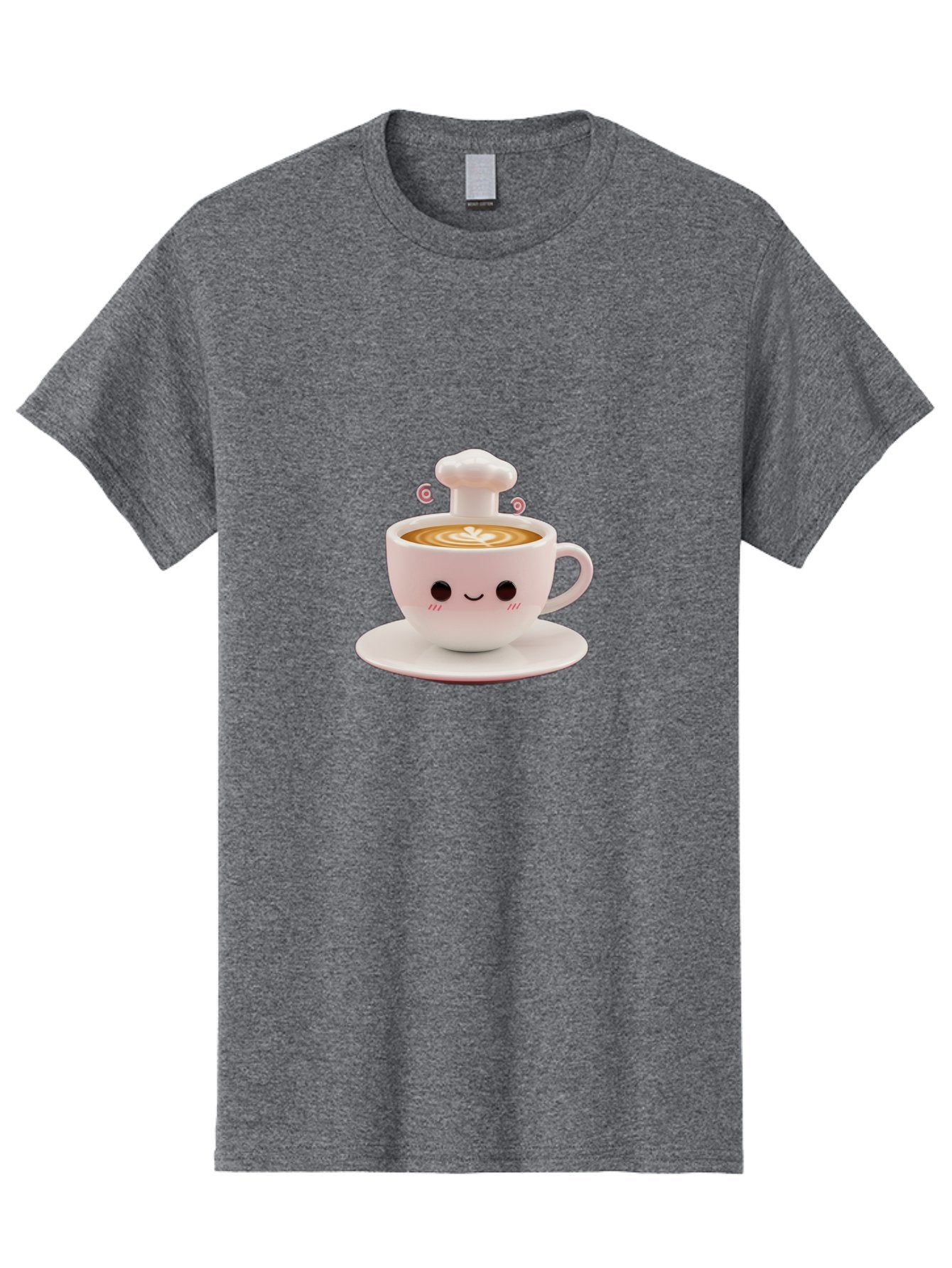 Coffee-Cup-4 Men'S Graphic Tee, 100% Cotton, Comfortable Casual Summer Wear, Machine Washable, Cute Coffee Cup, Cartoon Character, Coffee Latte Art, Smiley Face, Kawaii Culture, Coffee Break, Morning Pick-Me-Up, Adorable Design Bab789 8