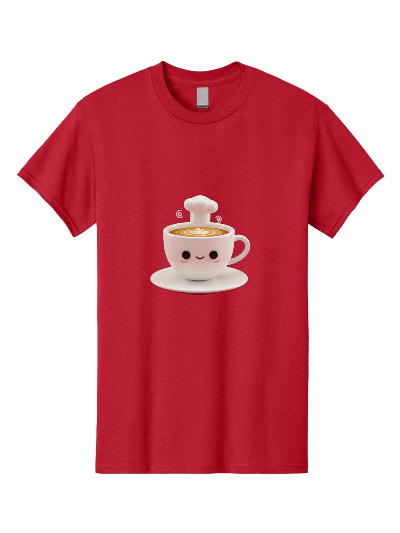 Coffee-Cup-4 Men'S Graphic Tee, 100% Cotton, Comfortable Casual Summer Wear, Machine Washable, Cute Coffee Cup, Cartoon Character, Coffee Latte Art, Smiley Face, Kawaii Culture, Coffee Break, Morning Pick-Me-Up, Adorable Design Bab789 4