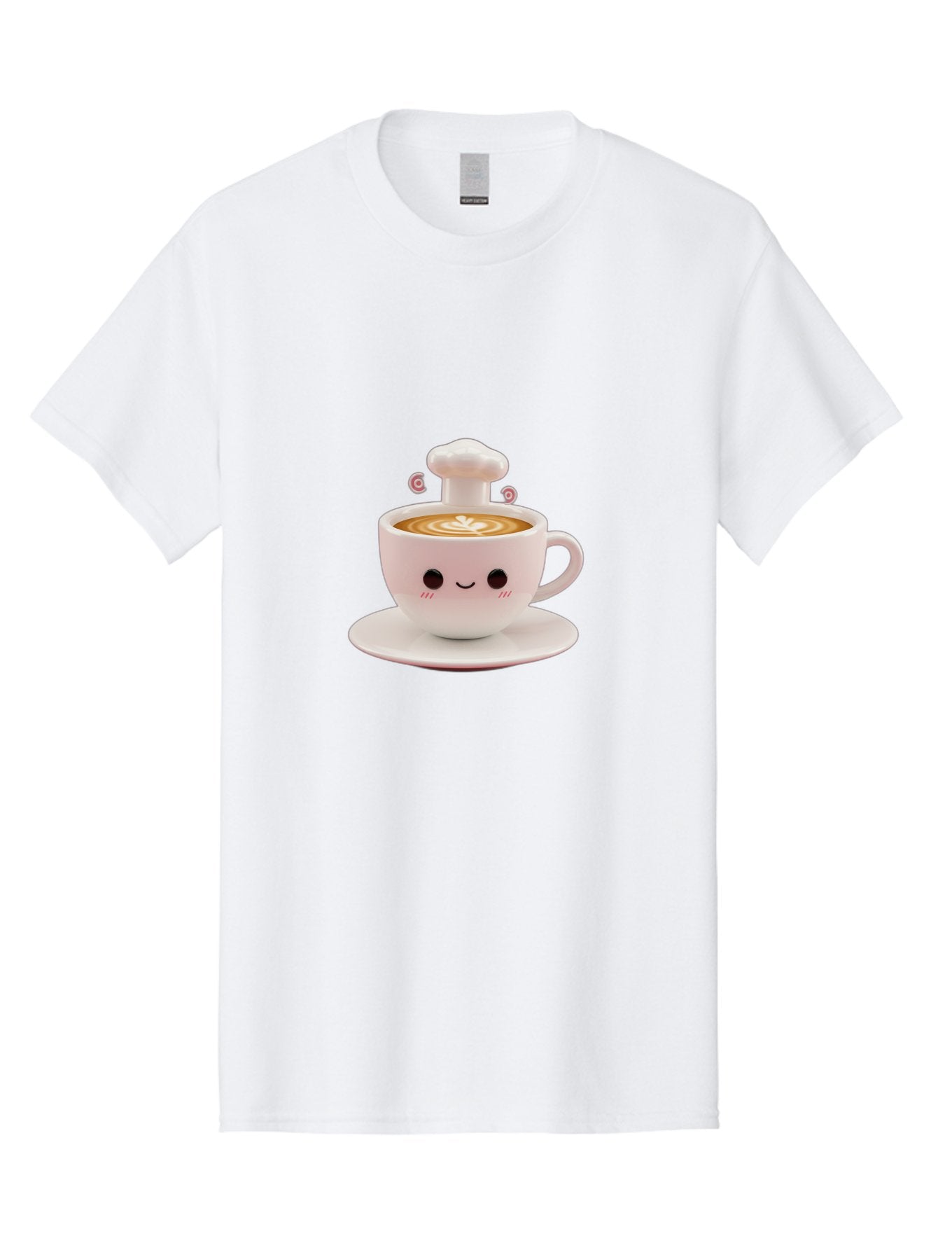 Coffee-Cup-4 Men'S Graphic Tee, 100% Cotton, Comfortable Casual Summer Wear, Machine Washable, Cute Coffee Cup, Cartoon Character, Coffee Latte Art, Smiley Face, Kawaii Culture, Coffee Break, Morning Pick-Me-Up, Adorable Design Bab789 6