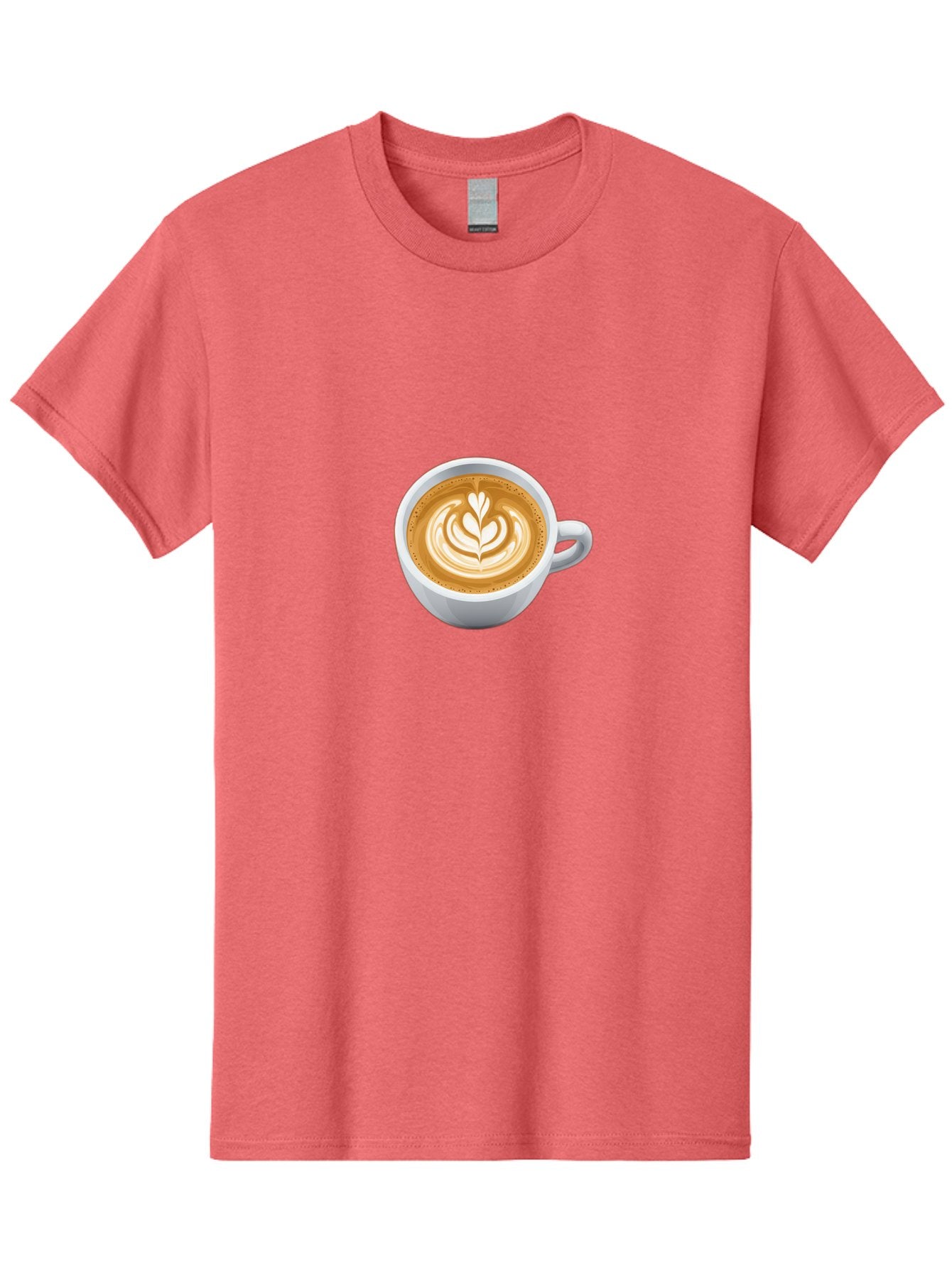 Coffee-Cup-5 Men'S Graphic Tee, 100% Cotton, Comfortable Casual Summer Wear, Machine Washable, Coffee Cup, Latte Art, Morning Coffee, Coffee Break, Caffeine Boost, White Cup, Leaf Design, Frothy Coffee, Coffee Culture Bab790 14