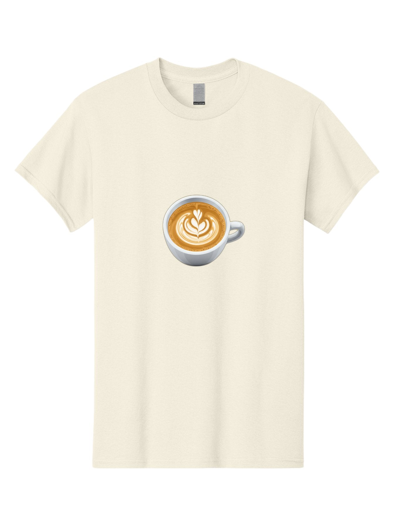 Coffee-Cup-5 Men'S Graphic Tee, 100% Cotton, Comfortable Casual Summer Wear, Machine Washable, Coffee Cup, Latte Art, Morning Coffee, Coffee Break, Caffeine Boost, White Cup, Leaf Design, Frothy Coffee, Coffee Culture Bab790 10