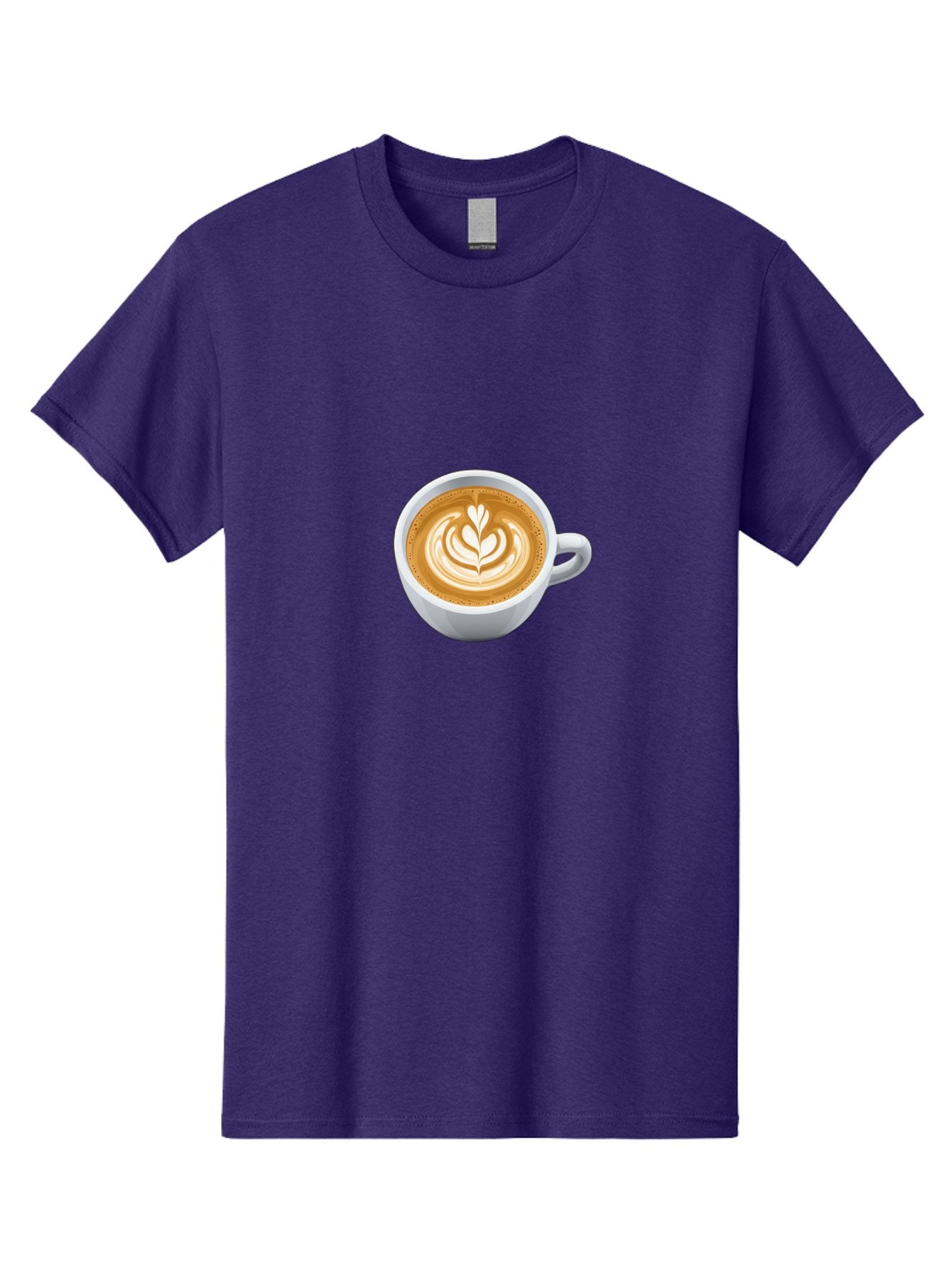 Coffee-Cup-5 Men'S Graphic Tee, 100% Cotton, Comfortable Casual Summer Wear, Machine Washable, Coffee Cup, Latte Art, Morning Coffee, Coffee Break, Caffeine Boost, White Cup, Leaf Design, Frothy Coffee, Coffee Culture Bab790 6