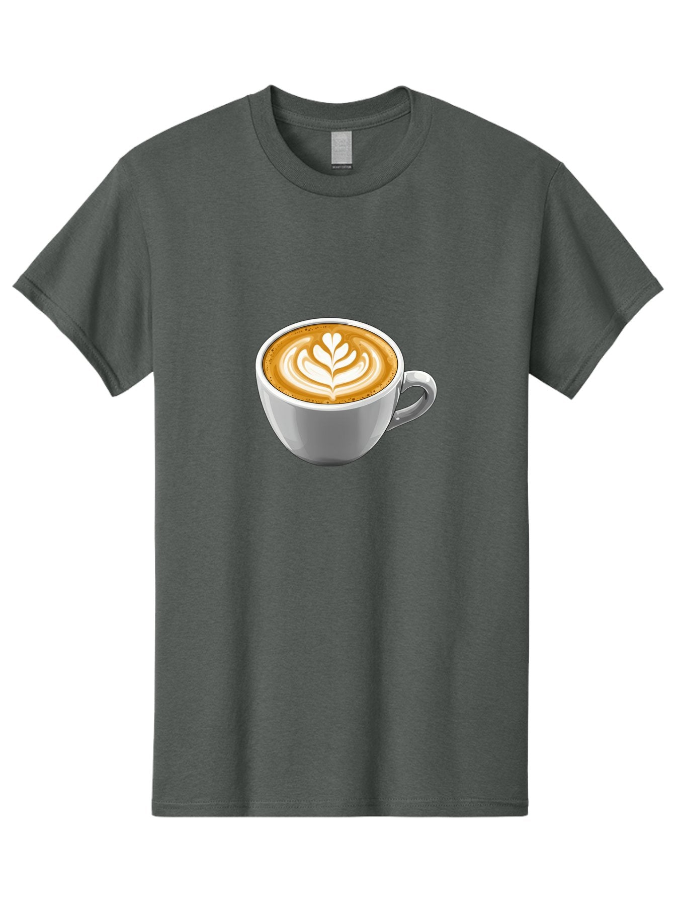 Coffee-Cup-7 Men'S Graphic Tee, 100% Cotton, Comfortable Casual Summer Wear, Machine Washable, Coffee Cup, Latte Art, Heart Design, Coffee Drink, White Ceramic Cup, Coffee Culture, Morning Coffee, Caffeine Fix, Coffee Beverage Bab792 11