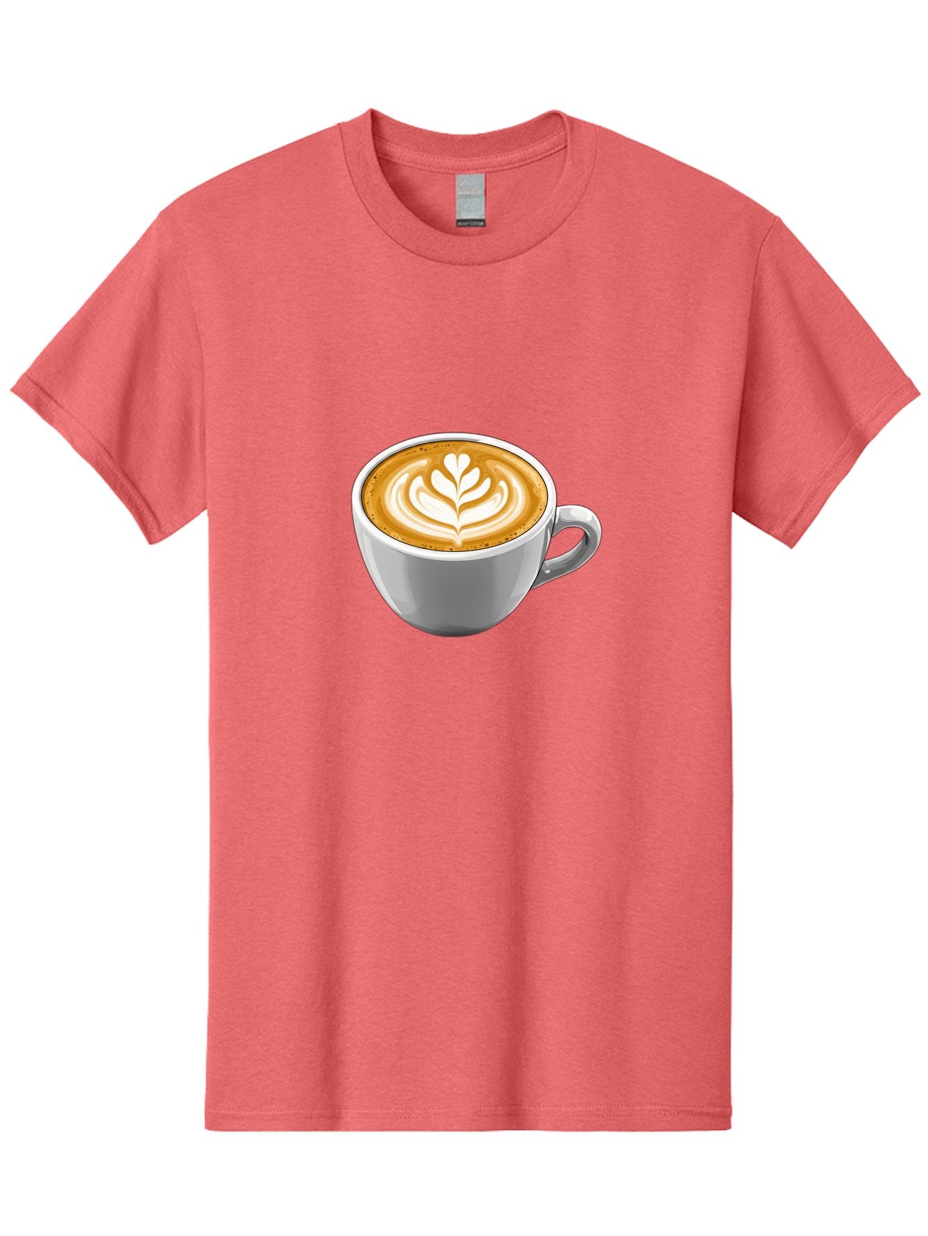 Coffee-Cup-7 Men'S Graphic Tee, 100% Cotton, Comfortable Casual Summer Wear, Machine Washable, Coffee Cup, Latte Art, Heart Design, Coffee Drink, White Ceramic Cup, Coffee Culture, Morning Coffee, Caffeine Fix, Coffee Beverage Bab792 9