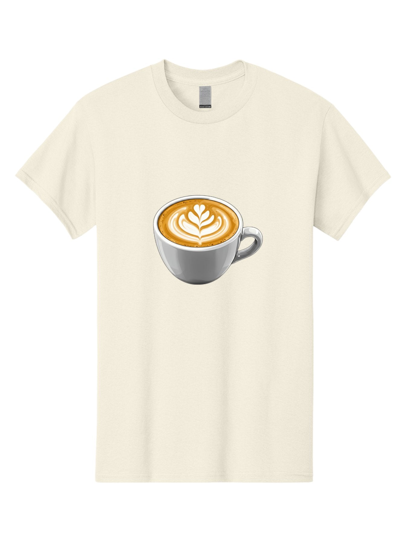 Coffee-Cup-7 Men'S Graphic Tee, 100% Cotton, Comfortable Casual Summer Wear, Machine Washable, Coffee Cup, Latte Art, Heart Design, Coffee Drink, White Ceramic Cup, Coffee Culture, Morning Coffee, Caffeine Fix, Coffee Beverage Bab792 3