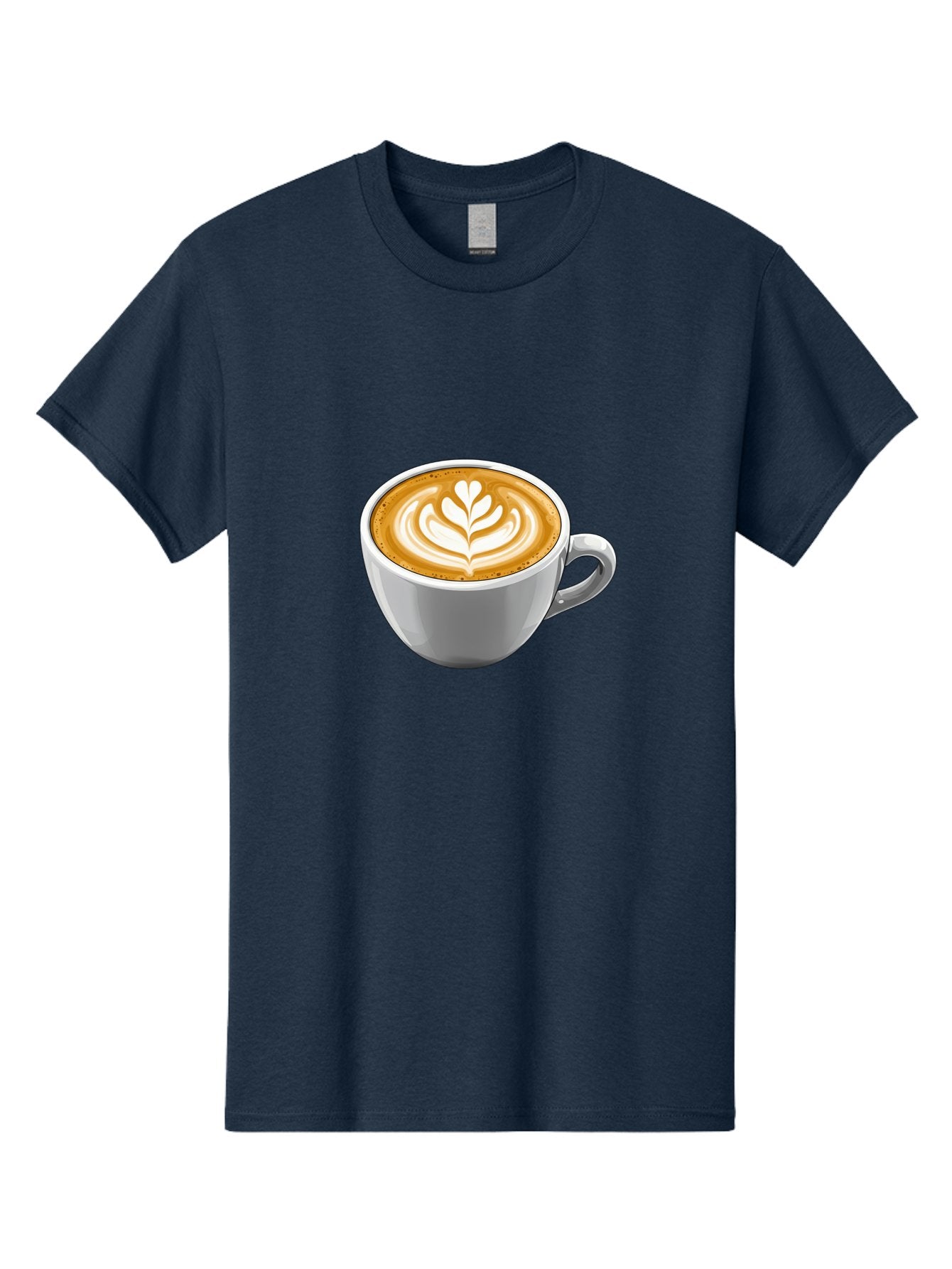 Coffee-Cup-7 Men'S Graphic Tee, 100% Cotton, Comfortable Casual Summer Wear, Machine Washable, Coffee Cup, Latte Art, Heart Design, Coffee Drink, White Ceramic Cup, Coffee Culture, Morning Coffee, Caffeine Fix, Coffee Beverage Bab792 10