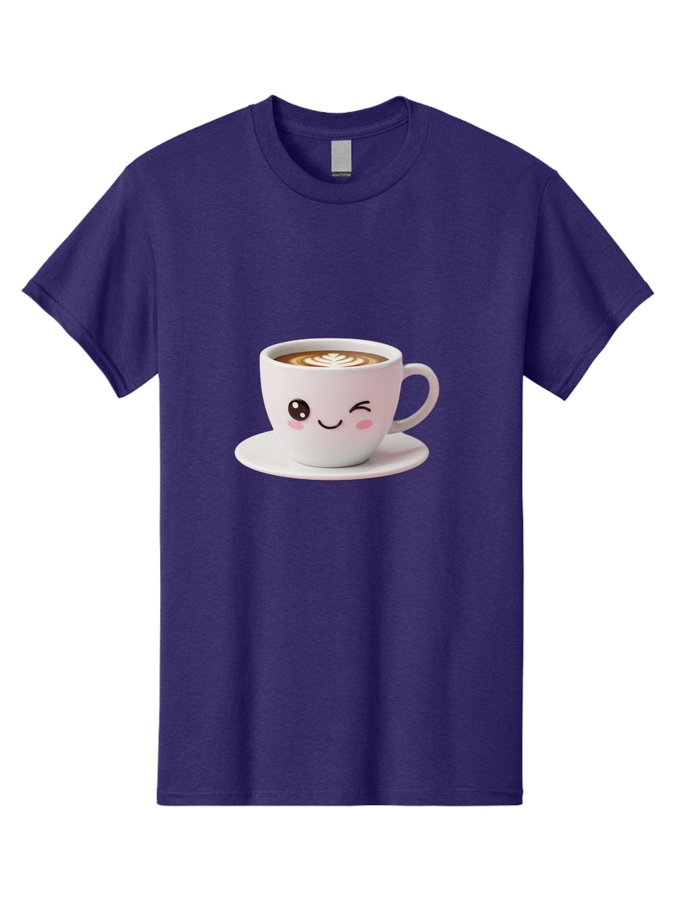 Coffee-Cup-Face Men'S Graphic Tee, 100% Cotton, Comfortable Casual Summer Wear, Machine Washable, Cute Coffee Cup, Coffee Latte Art, Kawaii Character, Adorable Face, Smiling Cup, Coffee Culture, Morning Coffee, Cartoon Style Bab796 14
