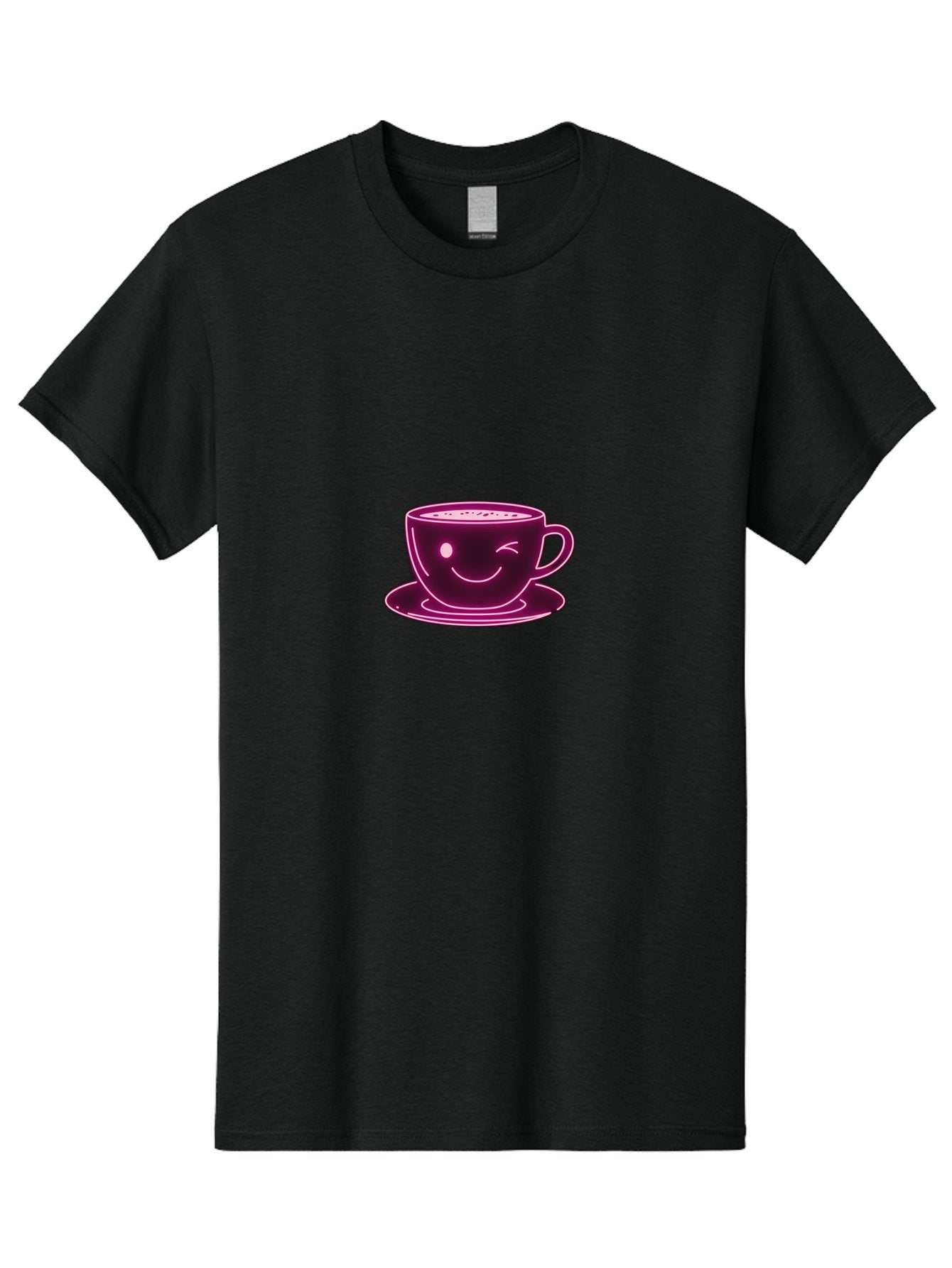 Coffee-Cup Men'S Graphic Tee, 100% Cotton, Comfortable Casual Summer Wear, Machine Washable, Happy Face, Coffee Break, Morning Pick-Me-Up, Caffeine Boost, Relaxed Vibe, Digital Illustration, Smiling Coffee Cup, Cartoon Character Bab800 12