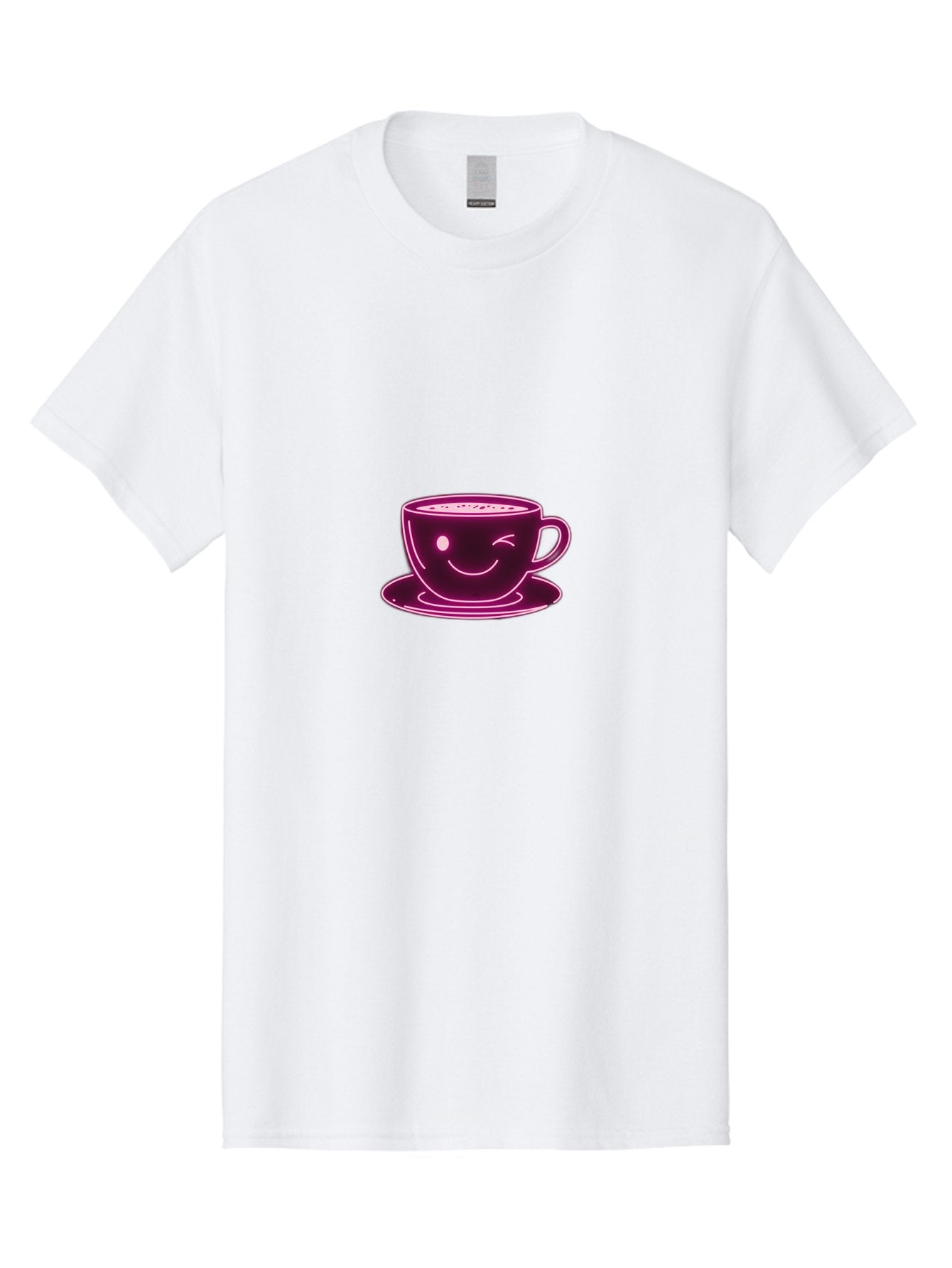 Coffee-Cup Men'S Graphic Tee, 100% Cotton, Comfortable Casual Summer Wear, Machine Washable, Happy Face, Coffee Break, Morning Pick-Me-Up, Caffeine Boost, Relaxed Vibe, Digital Illustration, Smiling Coffee Cup, Cartoon Character Bab800 4