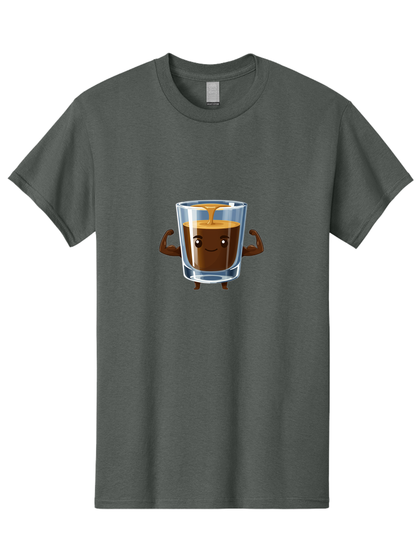 Coffee Men'S Graphic Tee, 100% Cotton, Comfortable Casual Summer Wear, Machine Washable, Cartoon Coffee, Strong Coffee, Animated Beverage, Humorous Design, Flexible Arms, Coffee Enthusiast, Cheerful Character, Coffee Lover, Funny Mascot Bab808 13
