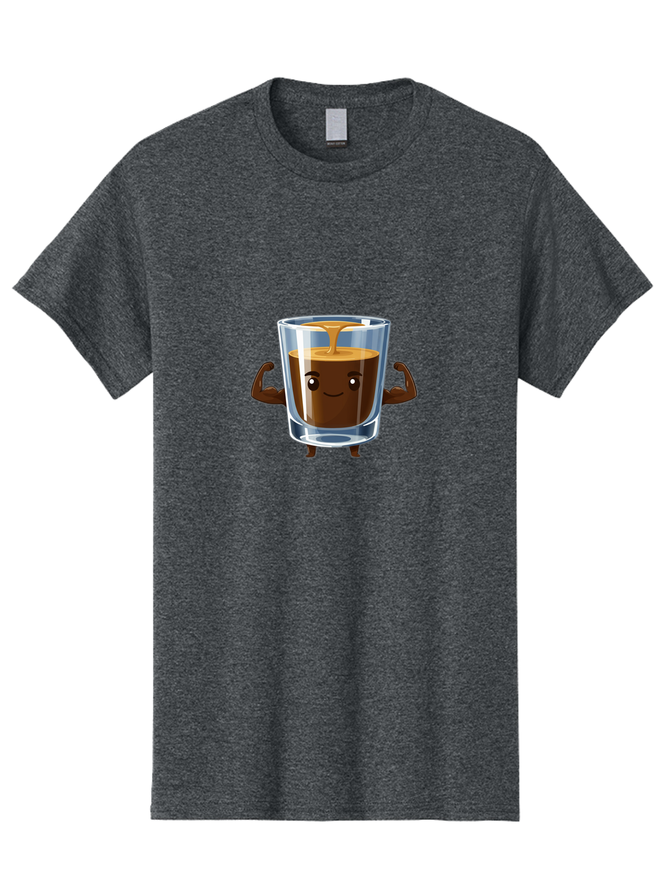 Coffee Men'S Graphic Tee, 100% Cotton, Comfortable Casual Summer Wear, Machine Washable, Cartoon Coffee, Strong Coffee, Animated Beverage, Humorous Design, Flexible Arms, Coffee Enthusiast, Cheerful Character, Coffee Lover, Funny Mascot Bab808 14