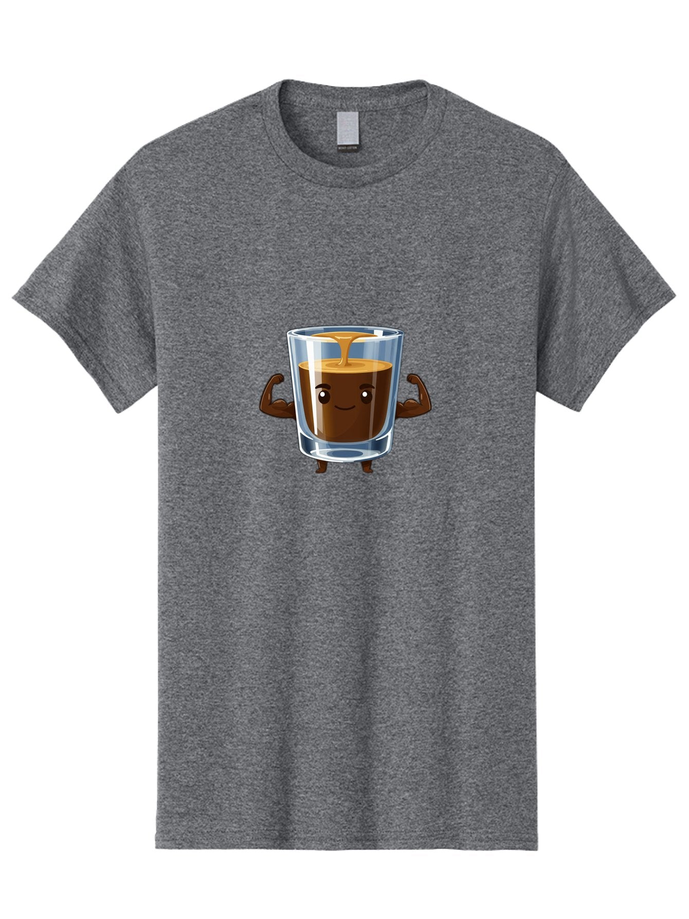 Coffee Men'S Graphic Tee, 100% Cotton, Comfortable Casual Summer Wear, Machine Washable, Cartoon Coffee, Strong Coffee, Animated Beverage, Humorous Design, Flexible Arms, Coffee Enthusiast, Cheerful Character, Coffee Lover, Funny Mascot Bab808 12