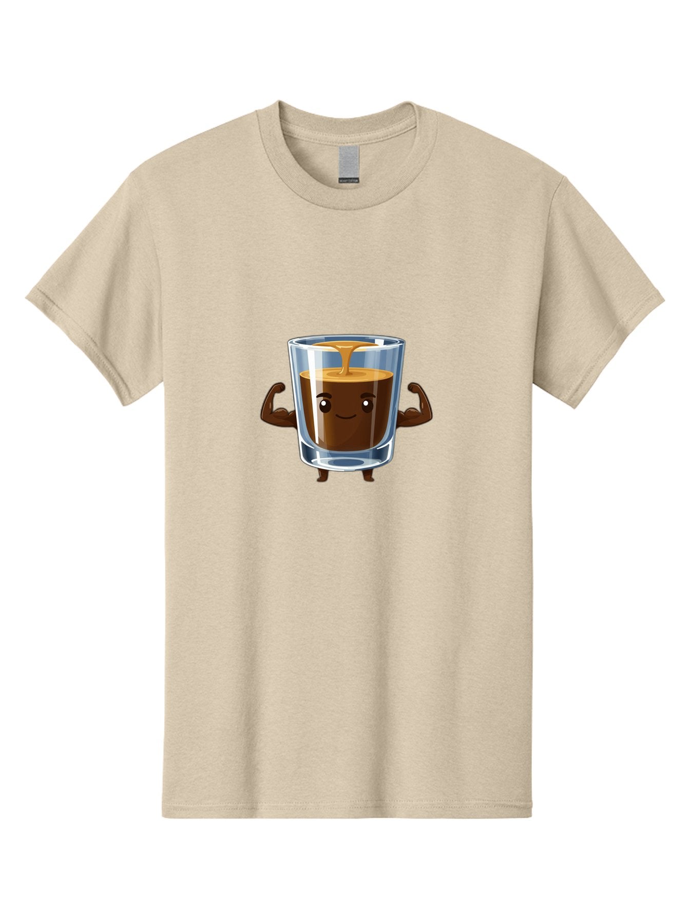 Coffee Men'S Graphic Tee, 100% Cotton, Comfortable Casual Summer Wear, Machine Washable, Cartoon Coffee, Strong Coffee, Animated Beverage, Humorous Design, Flexible Arms, Coffee Enthusiast, Cheerful Character, Coffee Lover, Funny Mascot Bab808 13