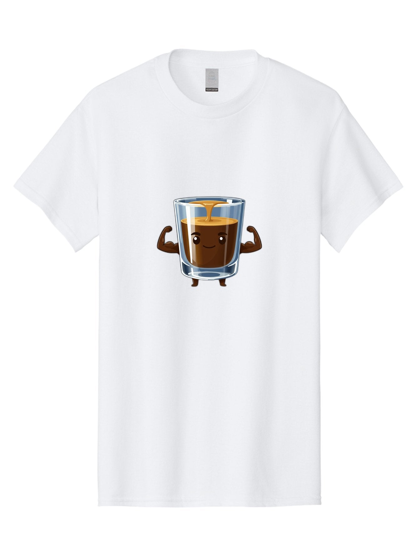 Coffee Men'S Graphic Tee, 100% Cotton, Comfortable Casual Summer Wear, Machine Washable, Cartoon Coffee, Strong Coffee, Animated Beverage, Humorous Design, Flexible Arms, Coffee Enthusiast, Cheerful Character, Coffee Lover, Funny Mascot Bab808 8