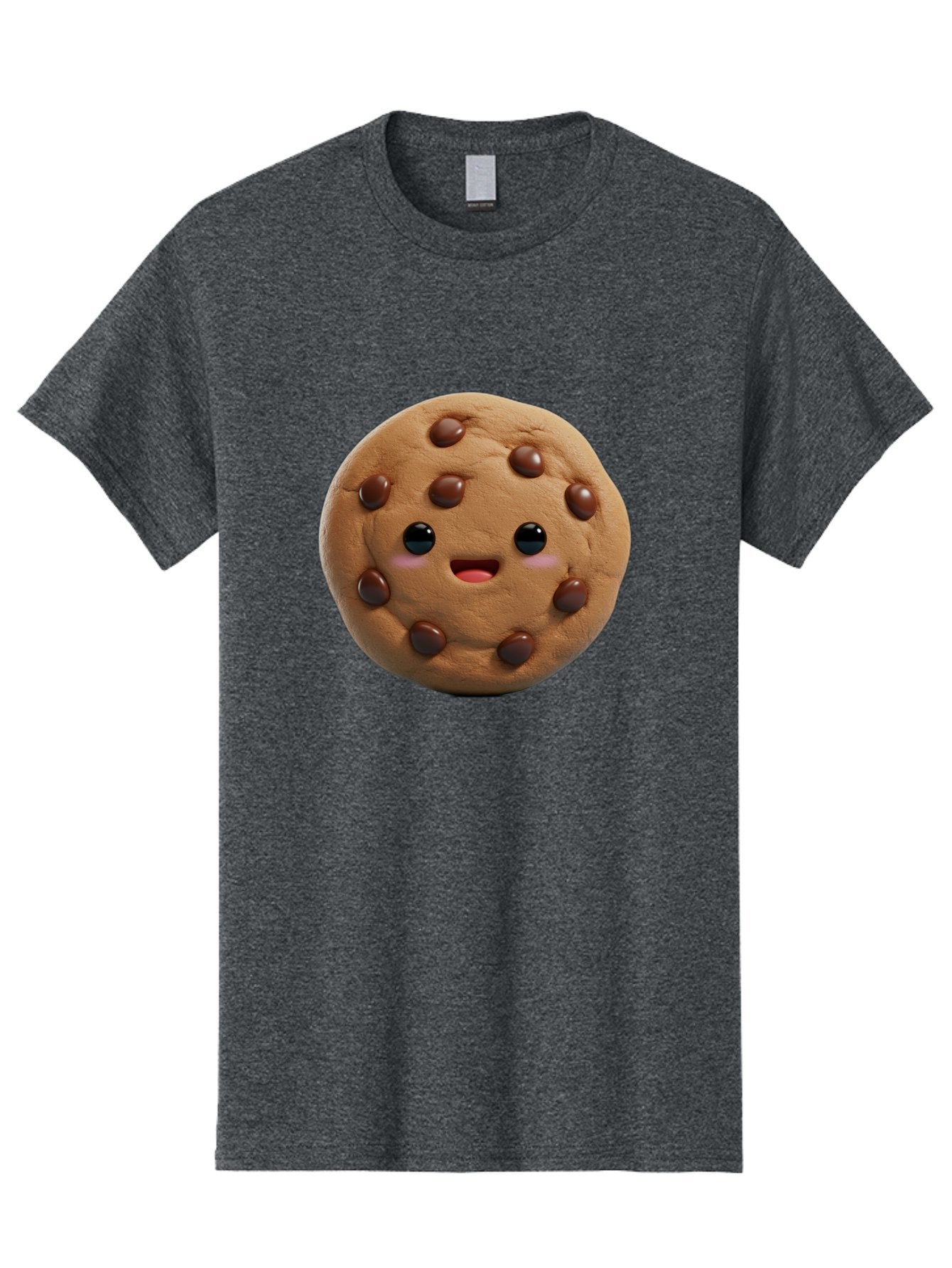Cookie Men'S Graphic Tee, 100% Cotton, Comfortable Casual Summer Wear, Machine Washable, Chocolate Chip Cookie, Cartoon Cookie, Cookie Character, Cookie Face, Cute Cookie, Cookie Smile, Cookie Eyes, Cookie Mouth, Chocolate Chips Bab811 9