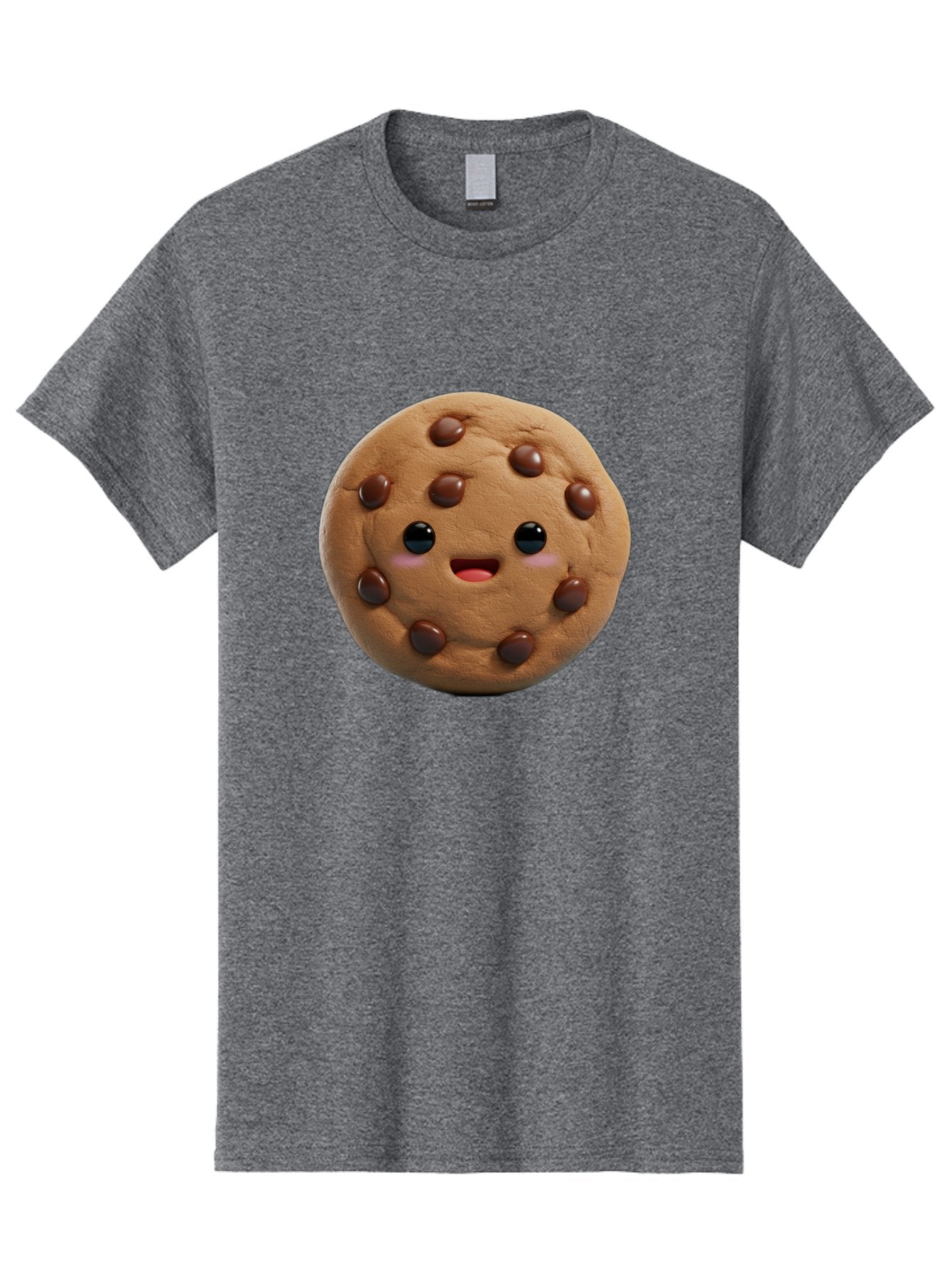 Cookie Men'S Graphic Tee, 100% Cotton, Comfortable Casual Summer Wear, Machine Washable, Chocolate Chip Cookie, Cartoon Cookie, Cookie Character, Cookie Face, Cute Cookie, Cookie Smile, Cookie Eyes, Cookie Mouth, Chocolate Chips Bab811 14