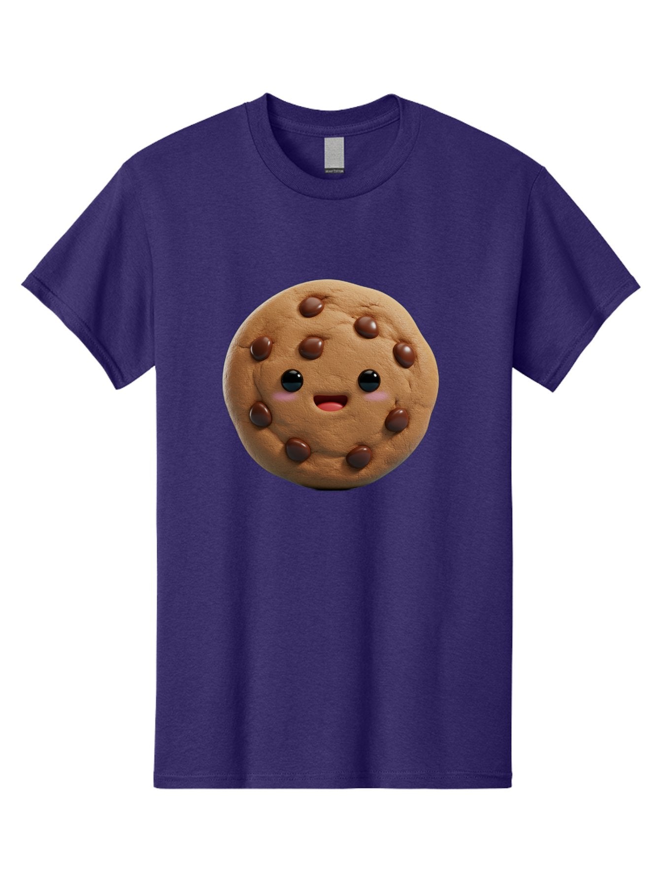 Cookie Men'S Graphic Tee, 100% Cotton, Comfortable Casual Summer Wear, Machine Washable, Chocolate Chip Cookie, Cartoon Cookie, Cookie Character, Cookie Face, Cute Cookie, Cookie Smile, Cookie Eyes, Cookie Mouth, Chocolate Chips Bab811 10