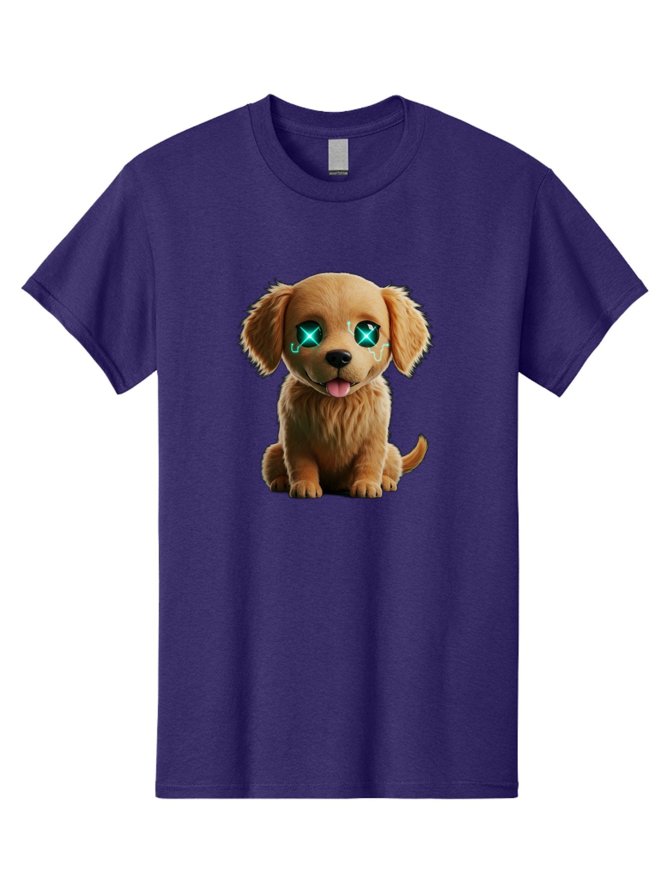 Crying-Puppy-1 Men'S Graphic Tee, 100% Cotton, Comfortable Casual Summer Wear, Machine Washable, Cute Dog, Cartoon-Style, Puppy Eyes, Sad Expression, Crying Tears, Sparkles, Digital Art, Kawaii, Adorable Animal, Funny Face Bab829 8