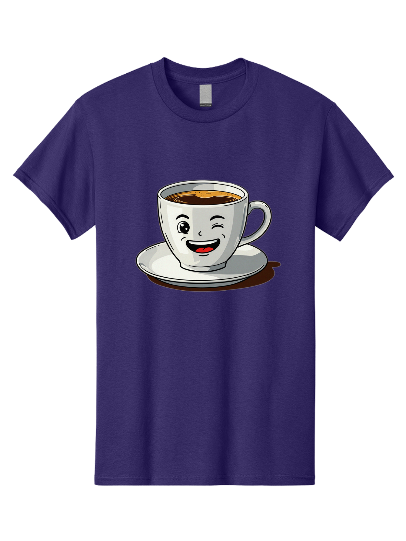Cup-Of-Coffee-1 Men'S Graphic Tee, 100% Cotton, Comfortable Casual Summer Wear, Machine Washable, Happy Coffee Cup, Smiling Face, Coffee Time, Morning Pick-Me-Up, Caffeinated Beverage, Cartoon Character, Coffee Lover, Funny Illustration, Bab833 10
