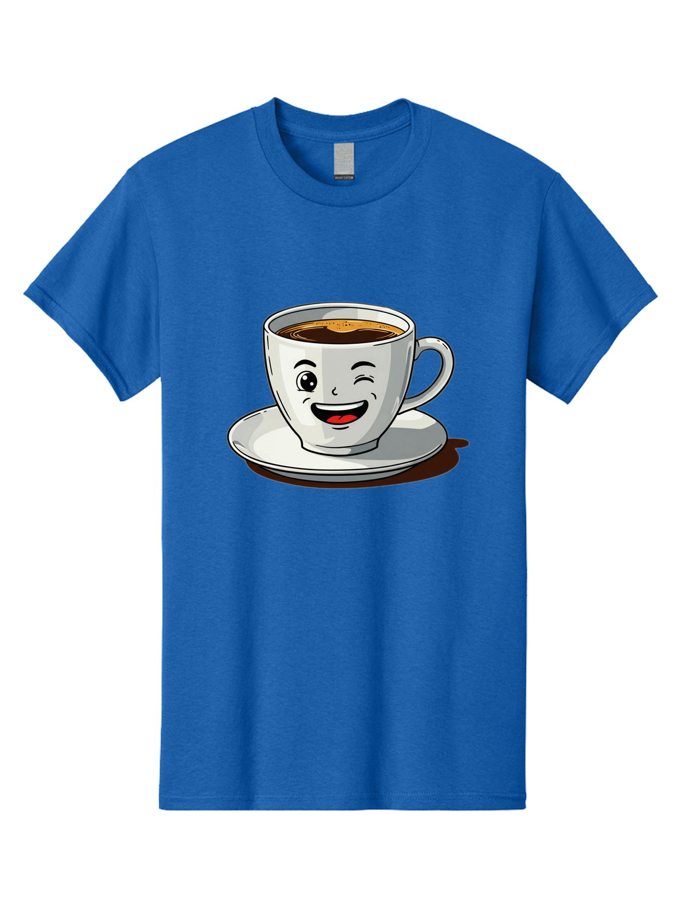 Cup-Of-Coffee-1 Men'S Graphic Tee, 100% Cotton, Comfortable Casual Summer Wear, Machine Washable, Happy Coffee Cup, Smiling Face, Coffee Time, Morning Pick-Me-Up, Caffeinated Beverage, Cartoon Character, Coffee Lover, Funny Illustration, Bab833 12