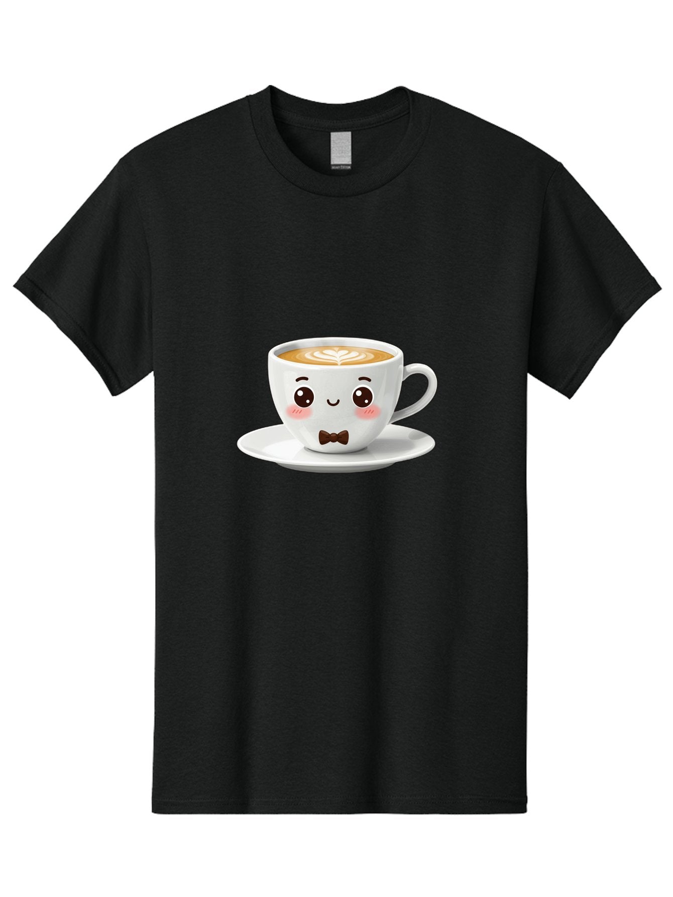 Cup-Of-Coffee-2 Men'S Graphic Tee, 100% Cotton, Comfortable Casual Summer Wear, Machine Washable, Cute Coffee Cup, Cartoon Character, Latte Art, Coffee Lover, Morning Pick-Me-Up, Adorable Design, Coffee Culture, Espresso, Bab834 3